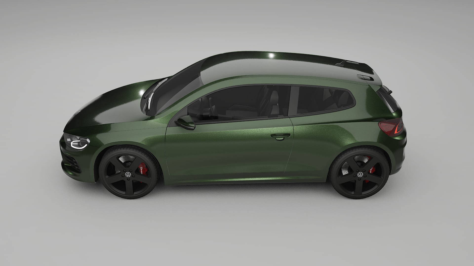 VW Scirocco R III TPU Lackskyddsfilm | LAGOON Färgskiftande PPF – Komplett Förskuret Kit