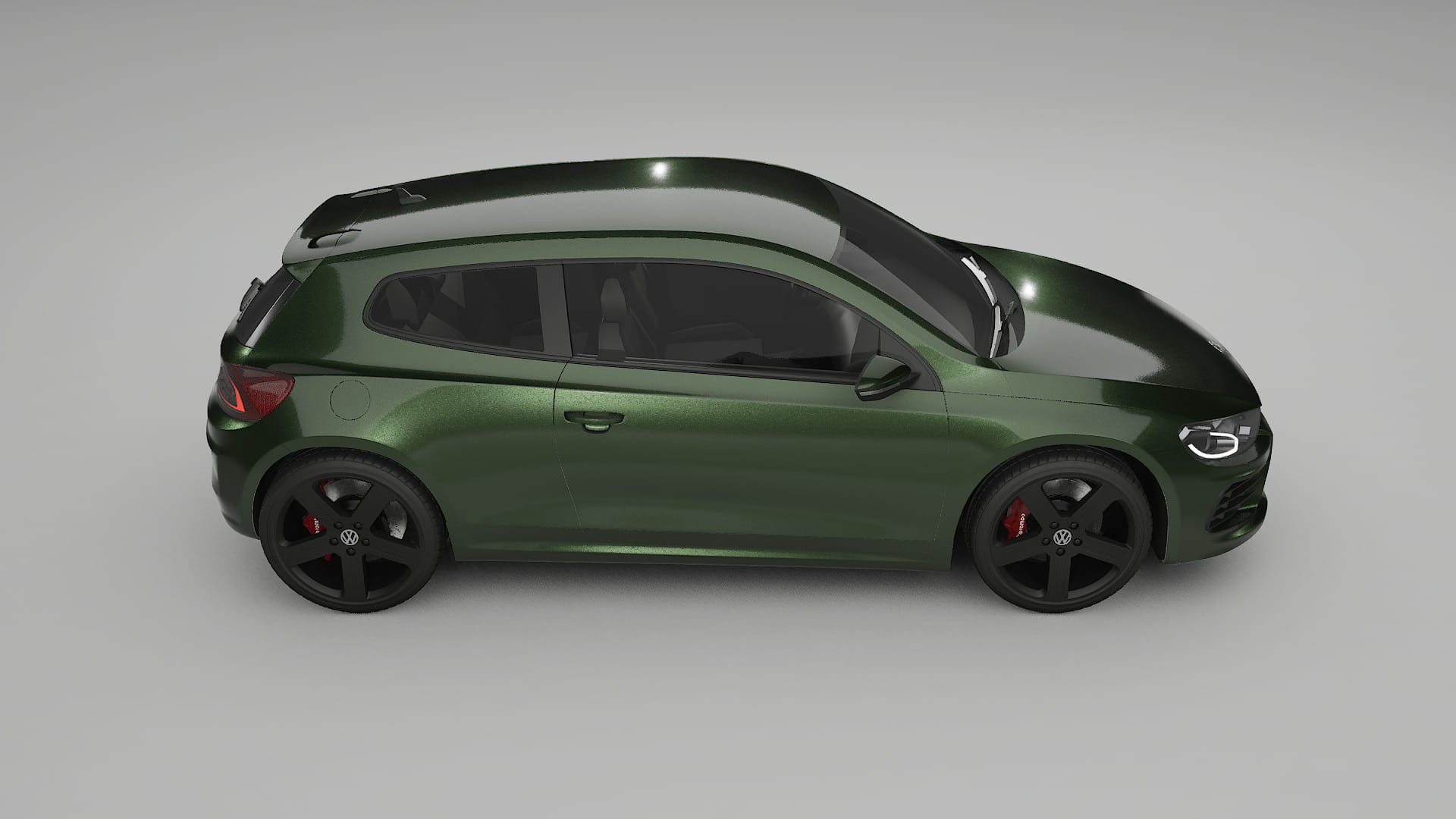 VW Scirocco R III TPU Lackskyddsfilm | LAGOON Färgskiftande PPF – Komplett Förskuret Kit