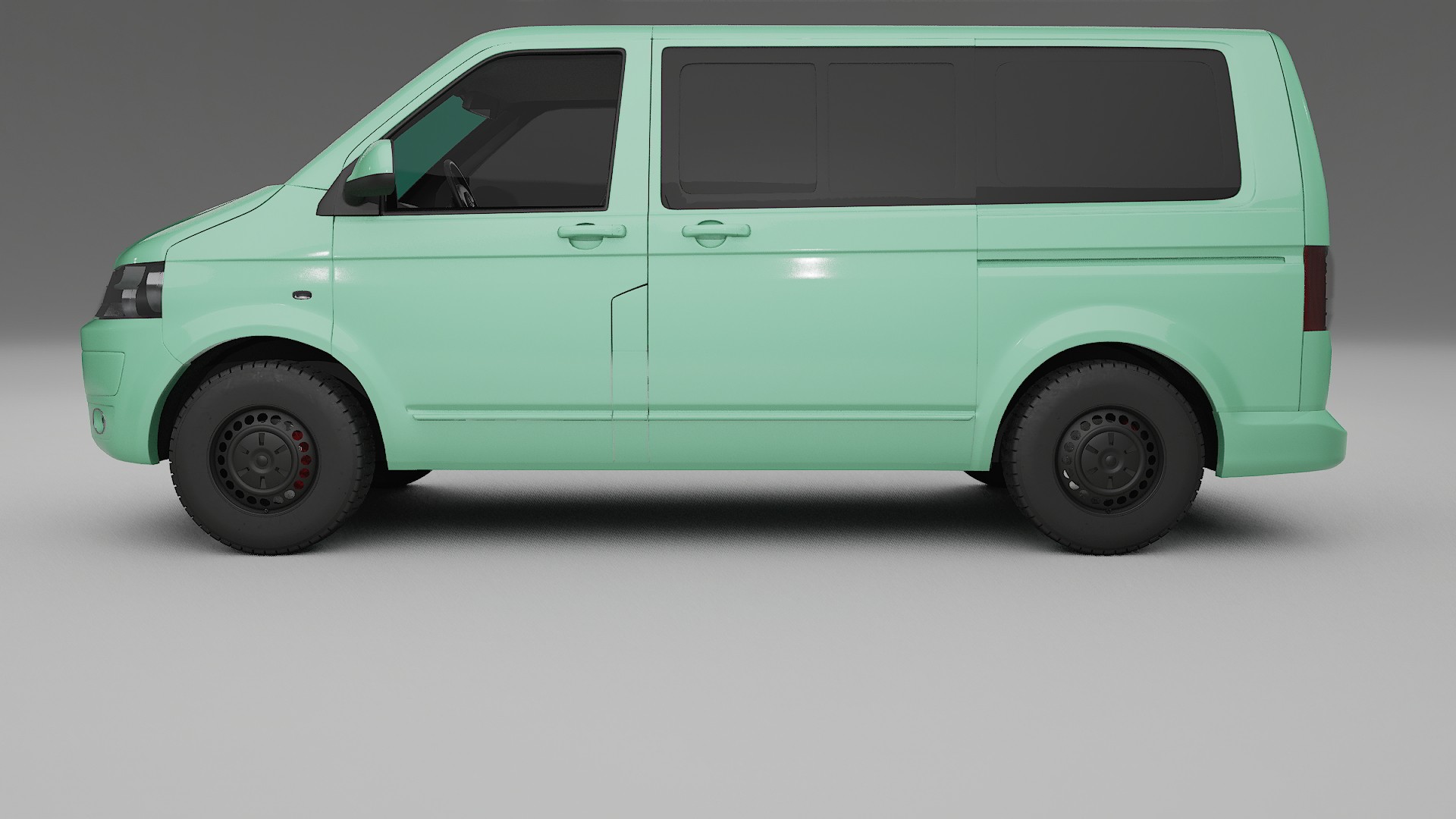 VW Transporter T5 Caravelle TPU Lackskyddsfilm | DUSTY Färgskiftande PPF – Komplett Förskuret Kit