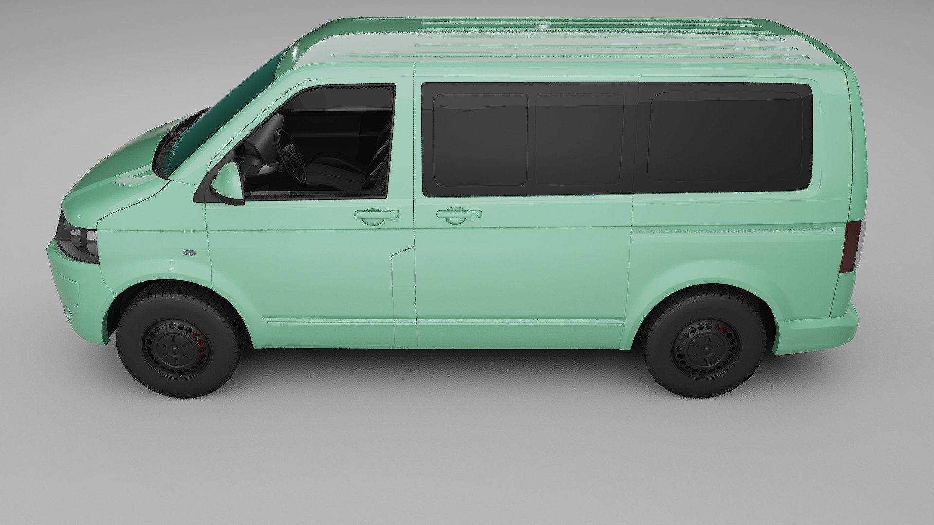 VW Transporter T5 Caravelle TPU Lackskyddsfilm | DUSTY Färgskiftande PPF – Komplett Förskuret Kit