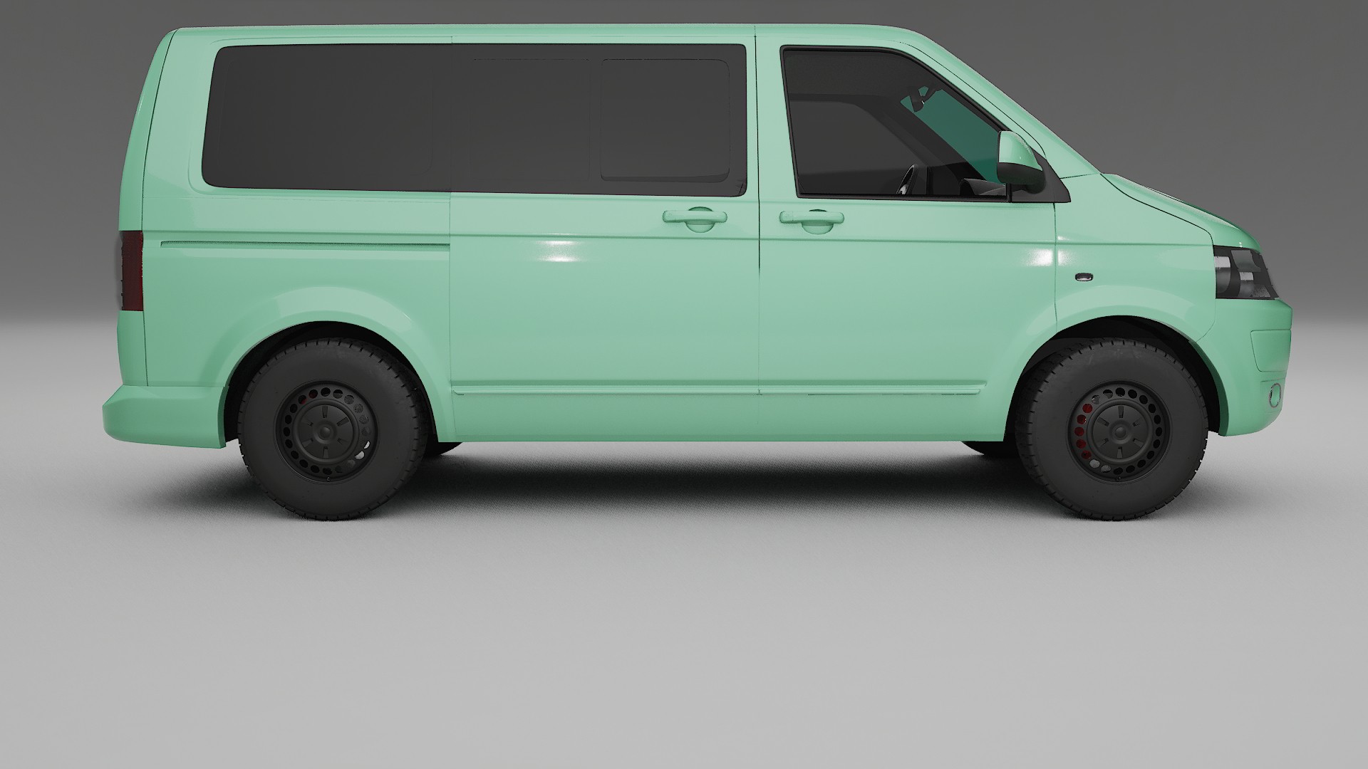 VW Transporter T5 Caravelle TPU Lackskyddsfilm | DUSTY Färgskiftande PPF – Komplett Förskuret Kit