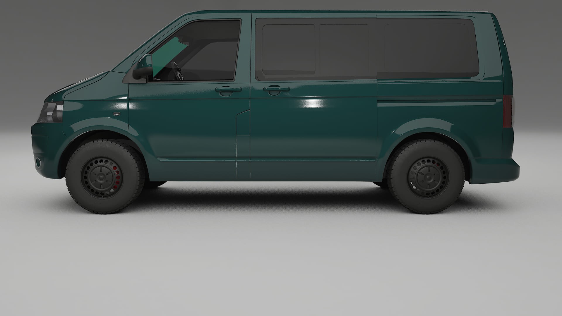 VW Transporter T5 Caravelle TPU Lackskyddsfilm | INFERNO Färgskiftande PPF – Komplett Förskuret Kit