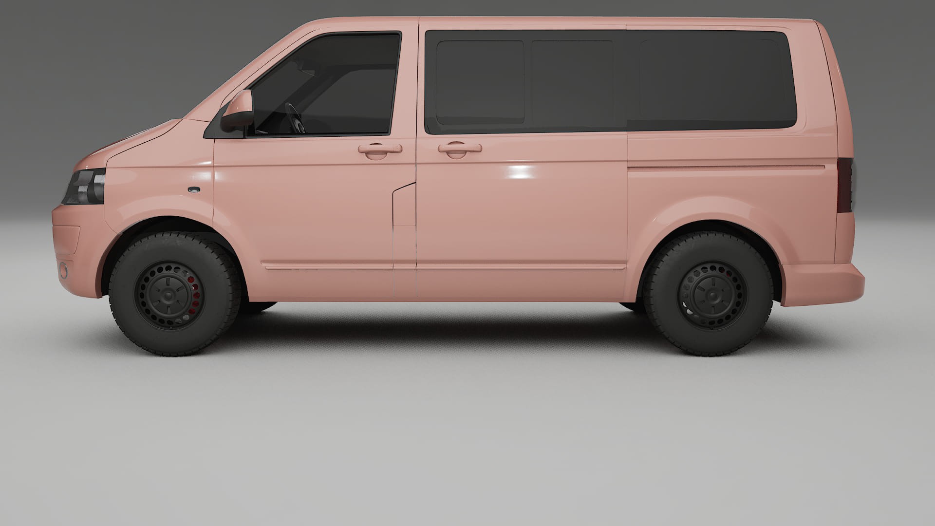 VW Transporter T5 Caravelle TPU Lackskyddsfilm | BLUSH Färgskiftande PPF – Komplett Förskuret Kit
