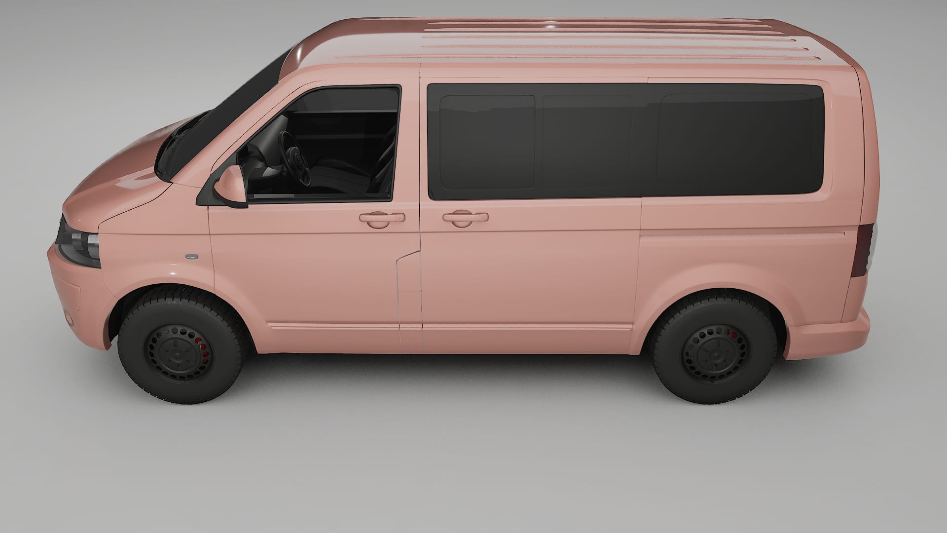 VW Transporter T5 Caravelle TPU Lackskyddsfilm | BLUSH Färgskiftande PPF – Komplett Förskuret Kit
