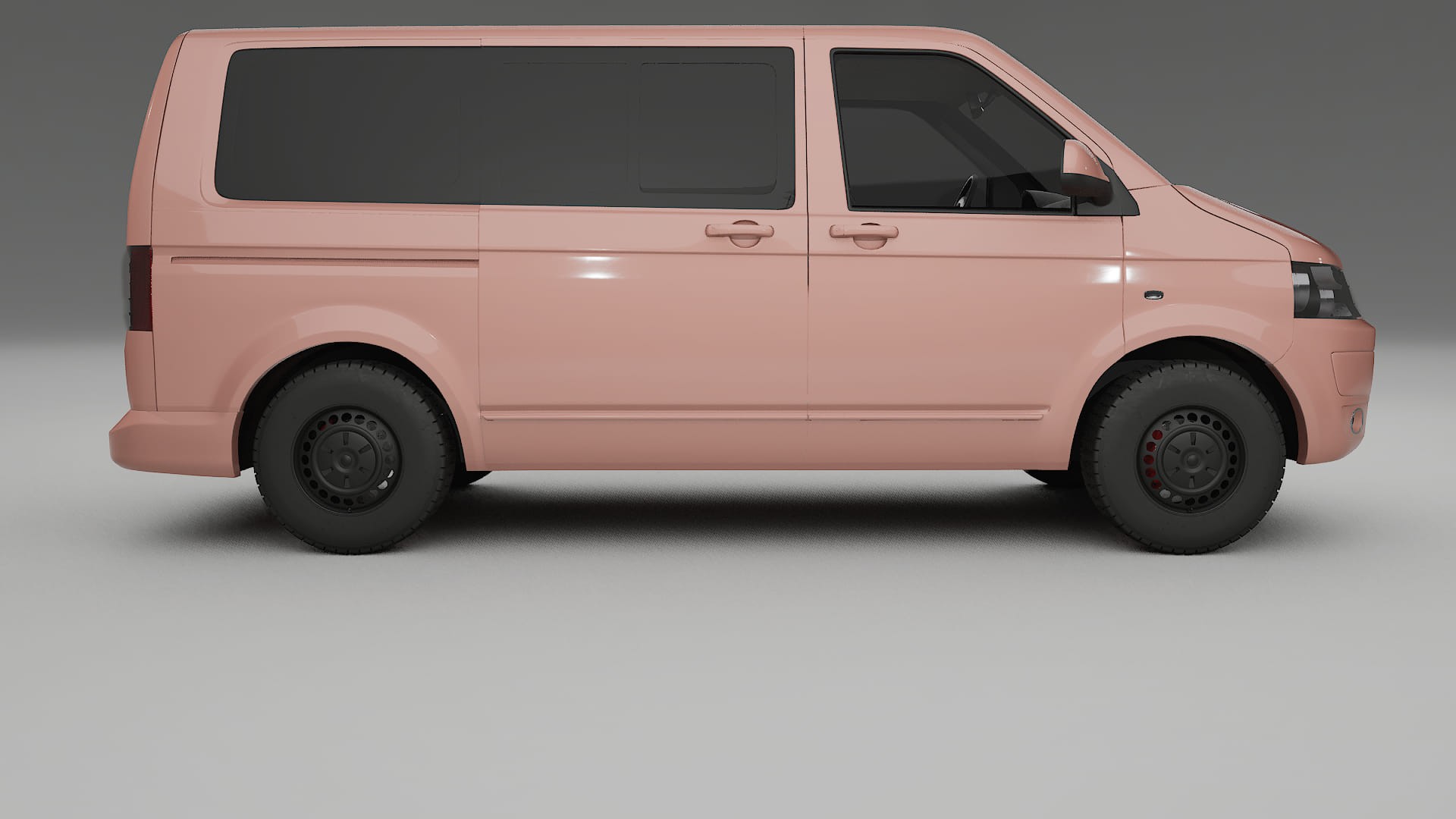 VW Transporter T5 Caravelle TPU Lackskyddsfilm | BLUSH Färgskiftande PPF – Komplett Förskuret Kit