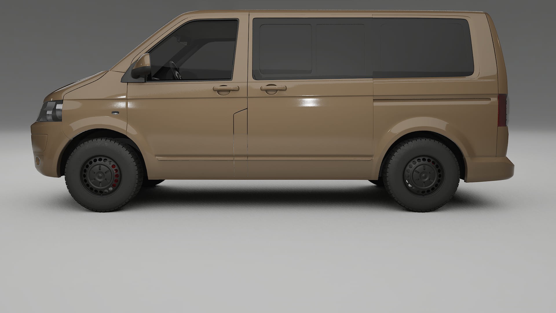 VW Transporter T5 Caravelle TPU Lackskyddsfilm | SAHARA Färgskiftande PPF – Komplett Förskuret Kit