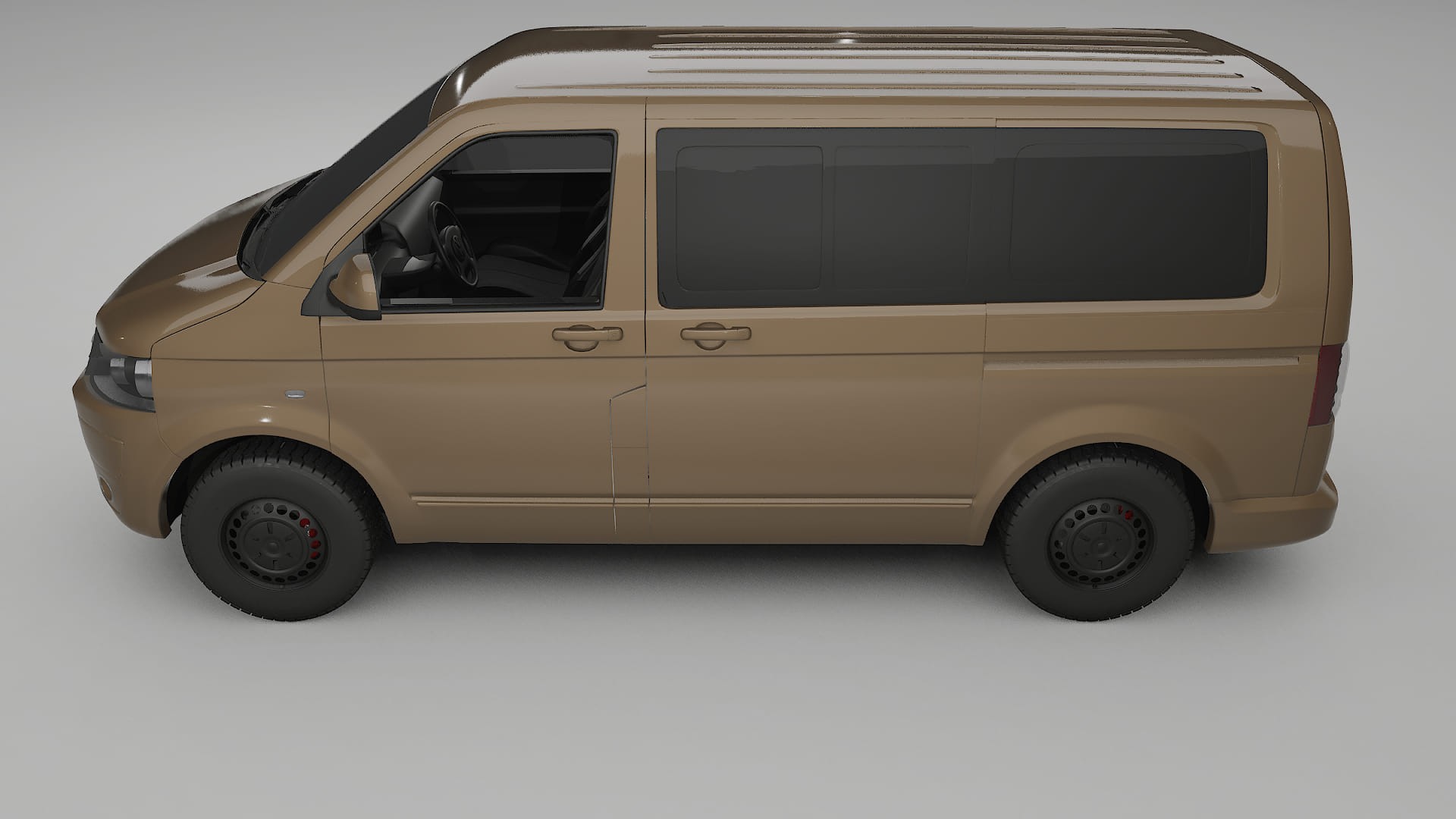 VW Transporter T5 Caravelle TPU Lackskyddsfilm | SAHARA Färgskiftande PPF – Komplett Förskuret Kit