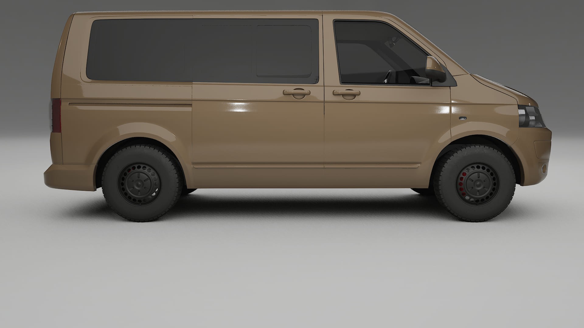 VW Transporter T5 Caravelle TPU Lackskyddsfilm | SAHARA Färgskiftande PPF – Komplett Förskuret Kit