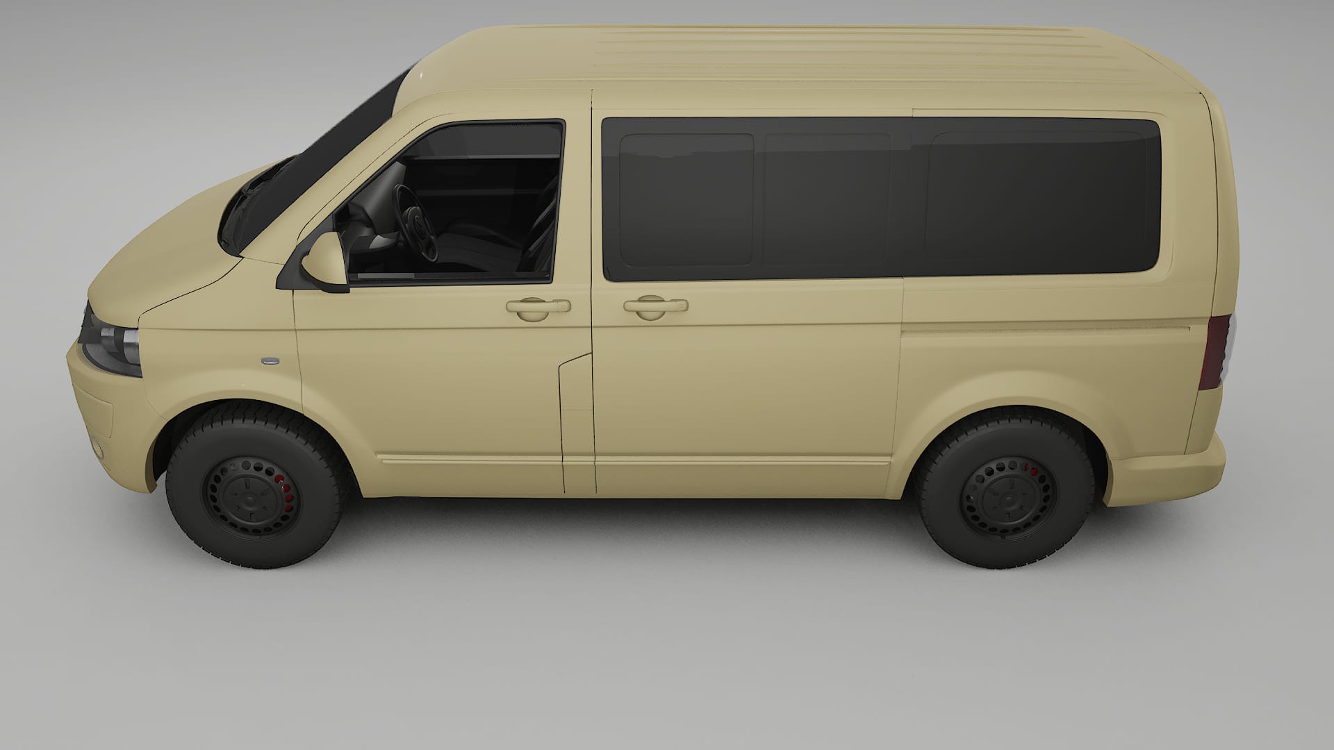 VW Transporter T5 Caravelle TPU Lackskyddsfilm | SAND Färgskiftande PPF – Komplett Förskuret Kit