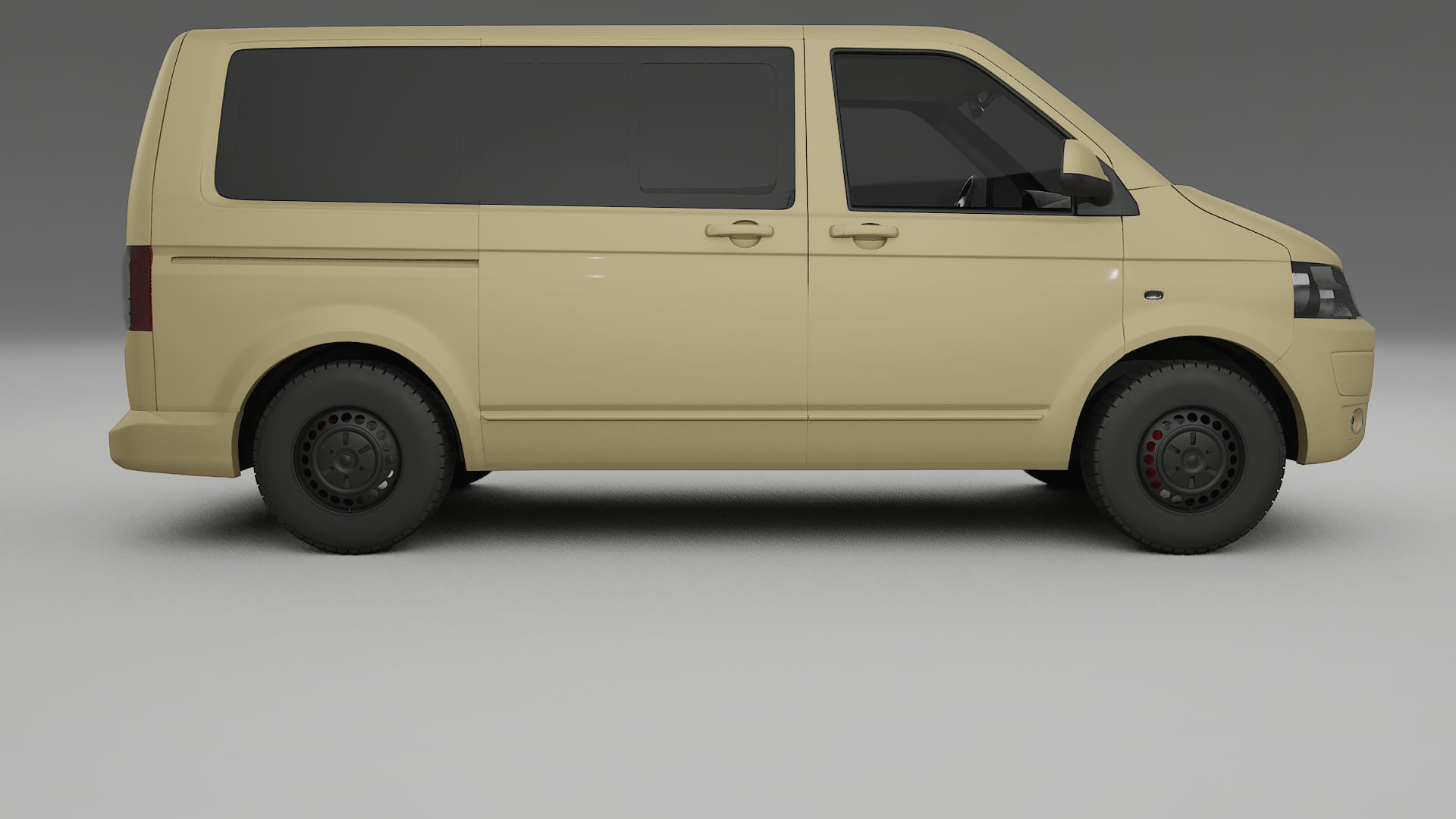 VW Transporter T5 Caravelle TPU Lackskyddsfilm | SAND Färgskiftande PPF – Komplett Förskuret Kit