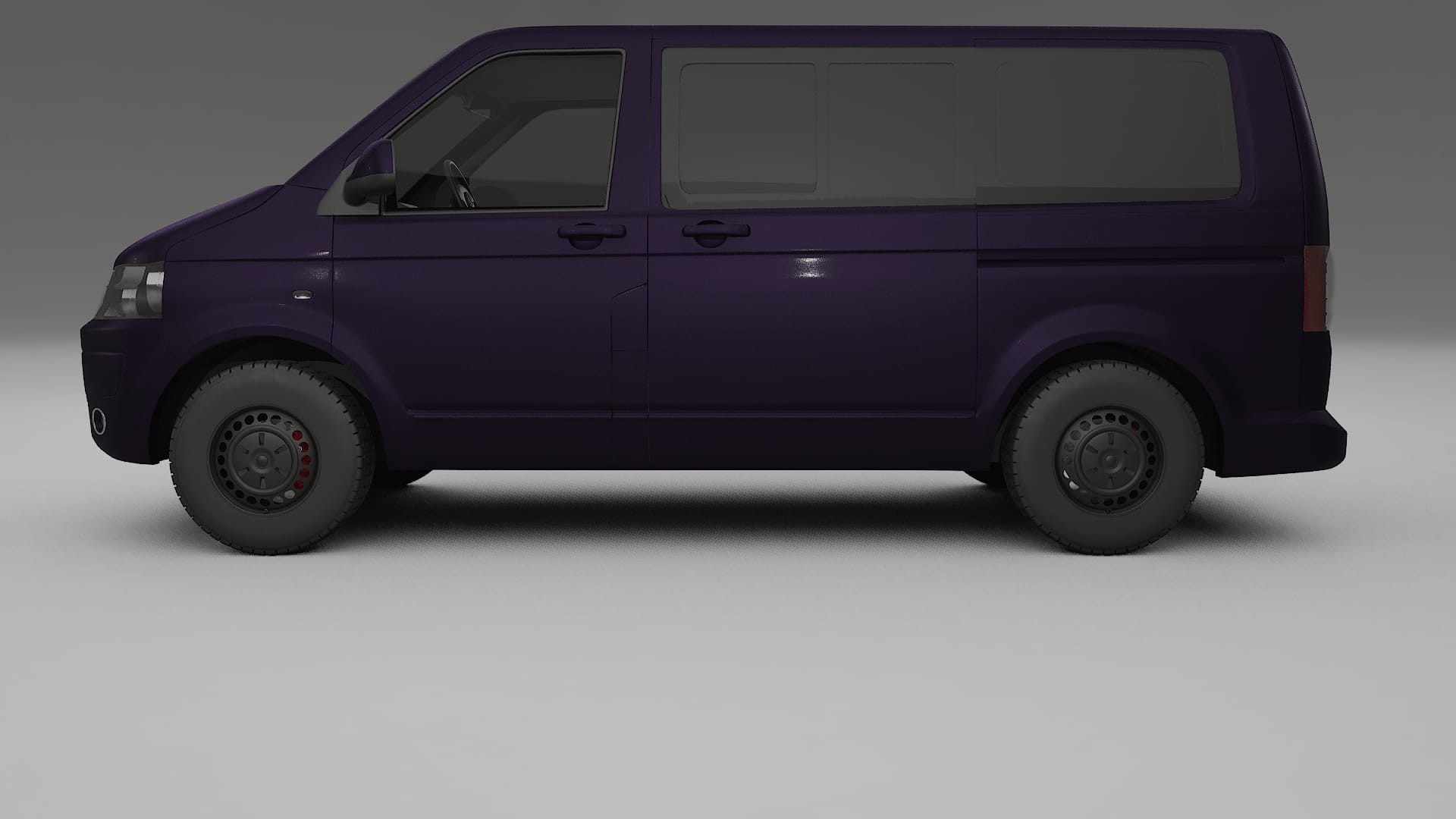 VW Transporter T5 Caravelle TPU Lackskyddsfilm | VIOLET Färgskiftande PPF – Komplett Förskuret Kit