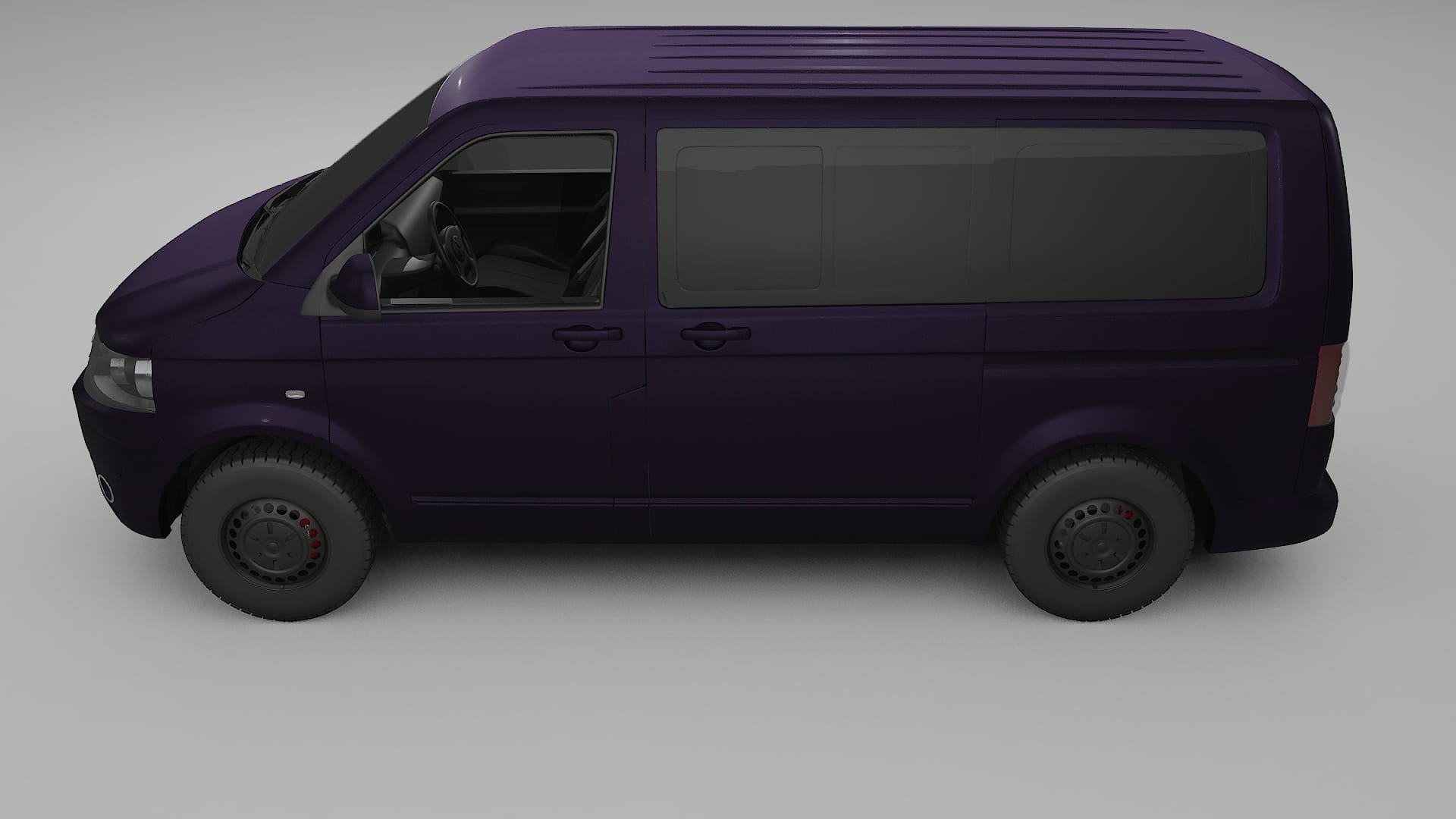 VW Transporter T5 Caravelle TPU Lackskyddsfilm | VIOLET Färgskiftande PPF – Komplett Förskuret Kit