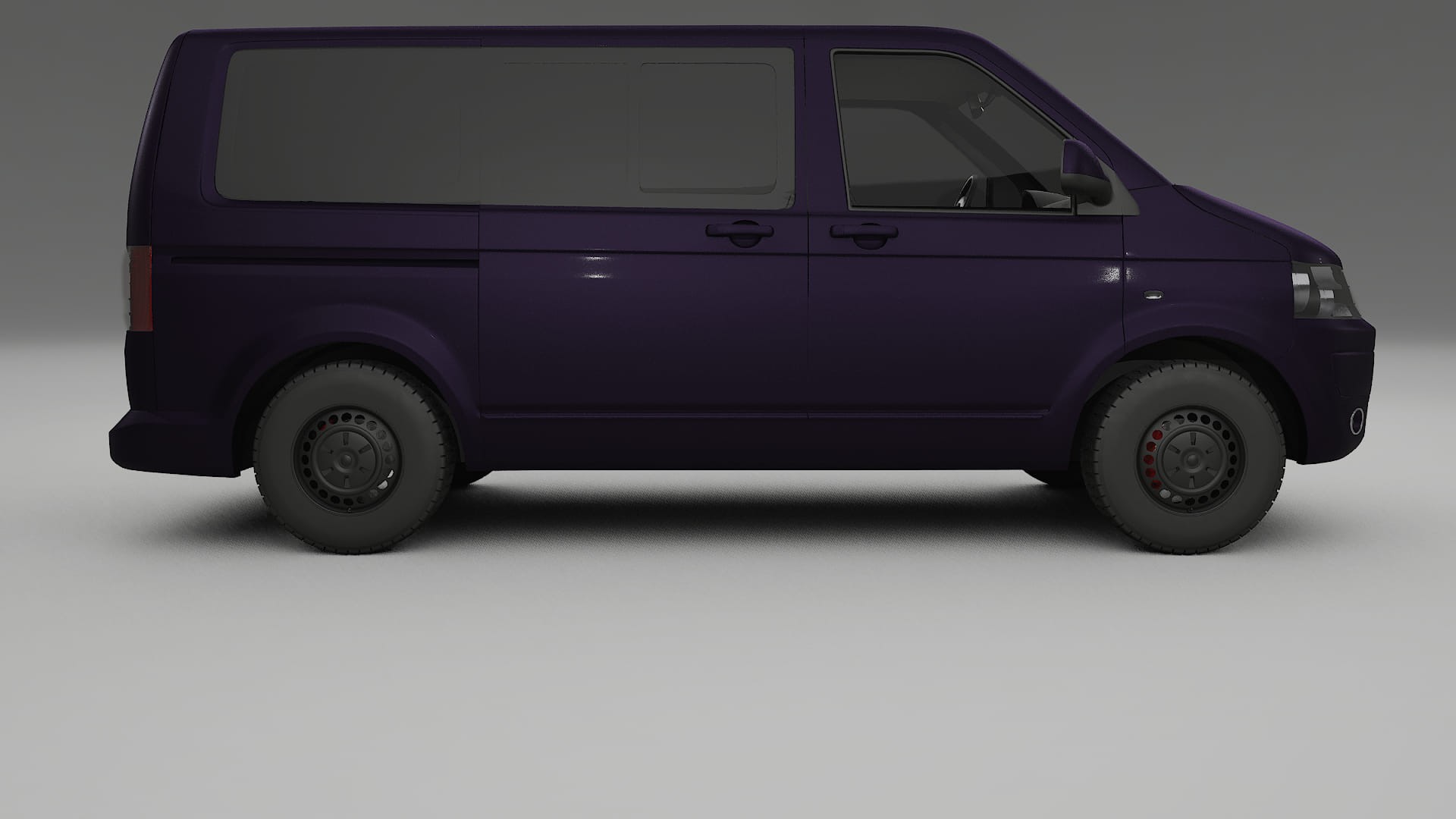 VW Transporter T5 Caravelle TPU Lackskyddsfilm | VIOLET Färgskiftande PPF – Komplett Förskuret Kit
