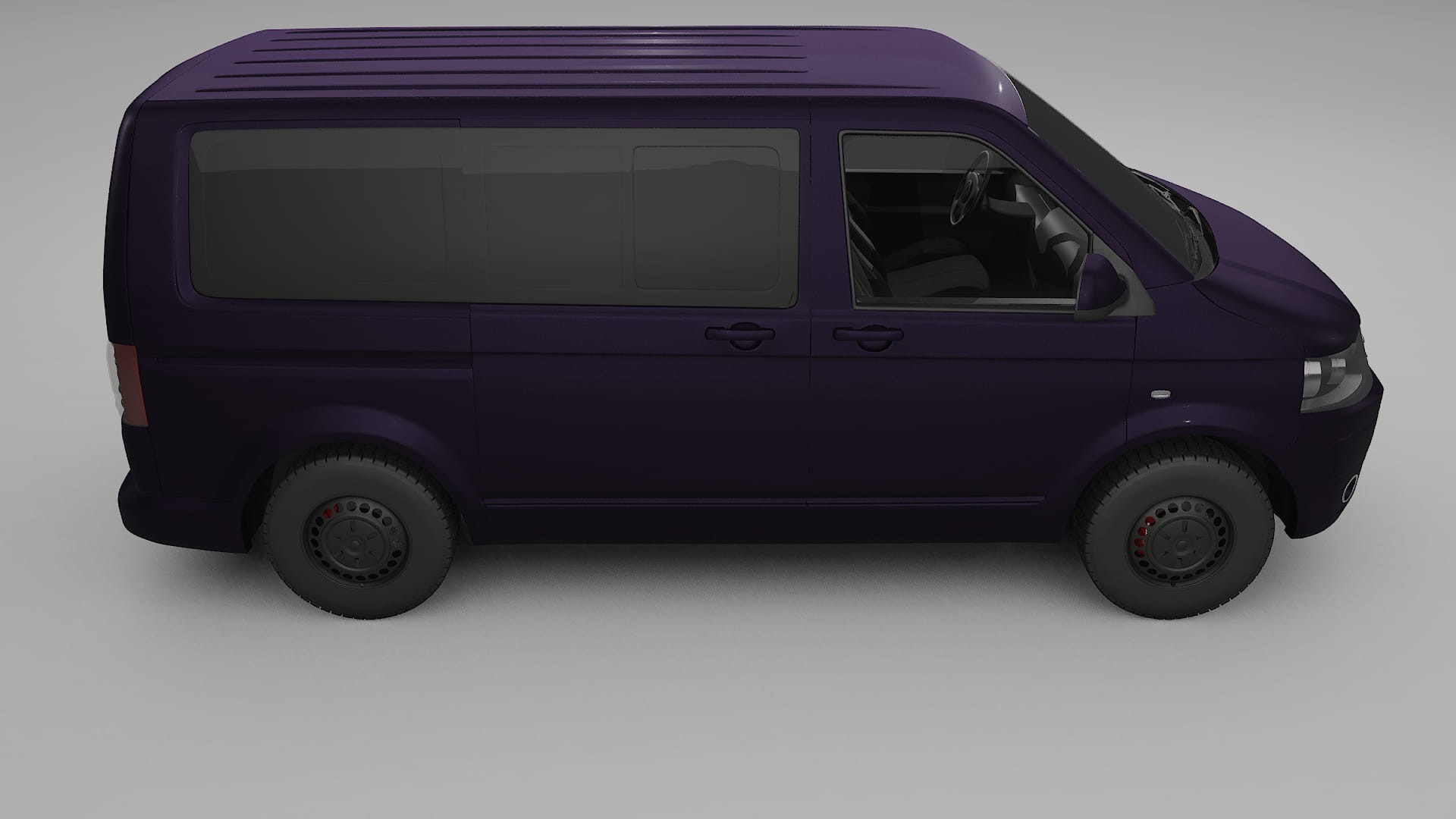 VW Transporter T5 Caravelle TPU Lackskyddsfilm | VIOLET Färgskiftande PPF – Komplett Förskuret Kit