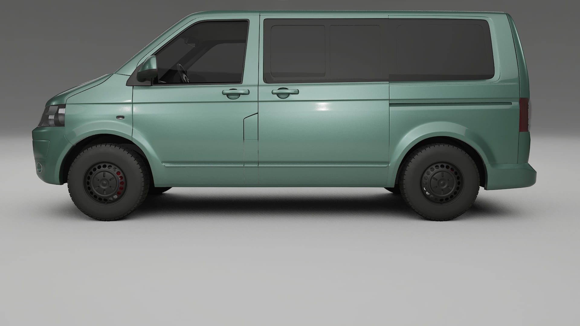 VW Transporter T5 Caravelle TPU Lackskyddsfilm | EVERGREEN Färgskiftande PPF – Komplett Förskuret Kit