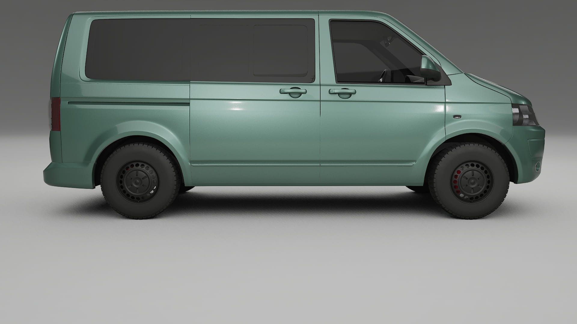 VW Transporter T5 Caravelle TPU Lackskyddsfilm | EVERGREEN Färgskiftande PPF – Komplett Förskuret Kit
