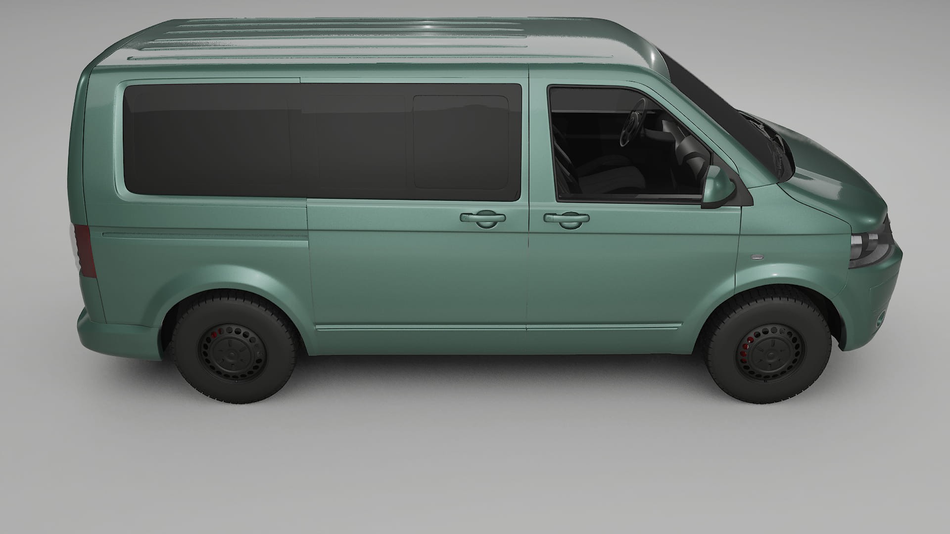 VW Transporter T5 Caravelle TPU Lackskyddsfilm | EVERGREEN Färgskiftande PPF – Komplett Förskuret Kit