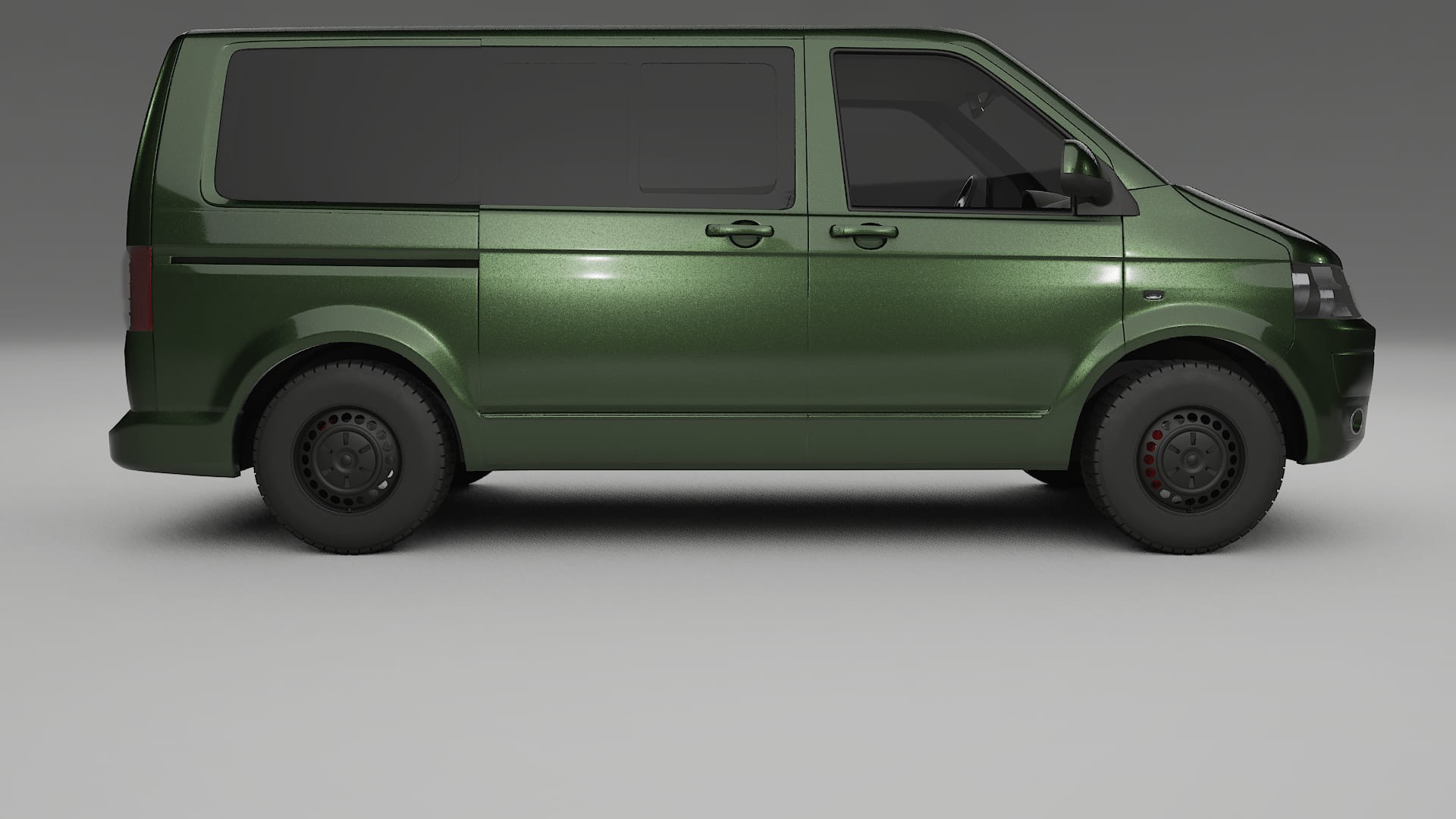 VW Transporter T5 Caravelle TPU Lackskyddsfilm | LAGOON Färgskiftande PPF – Komplett Förskuret Kit