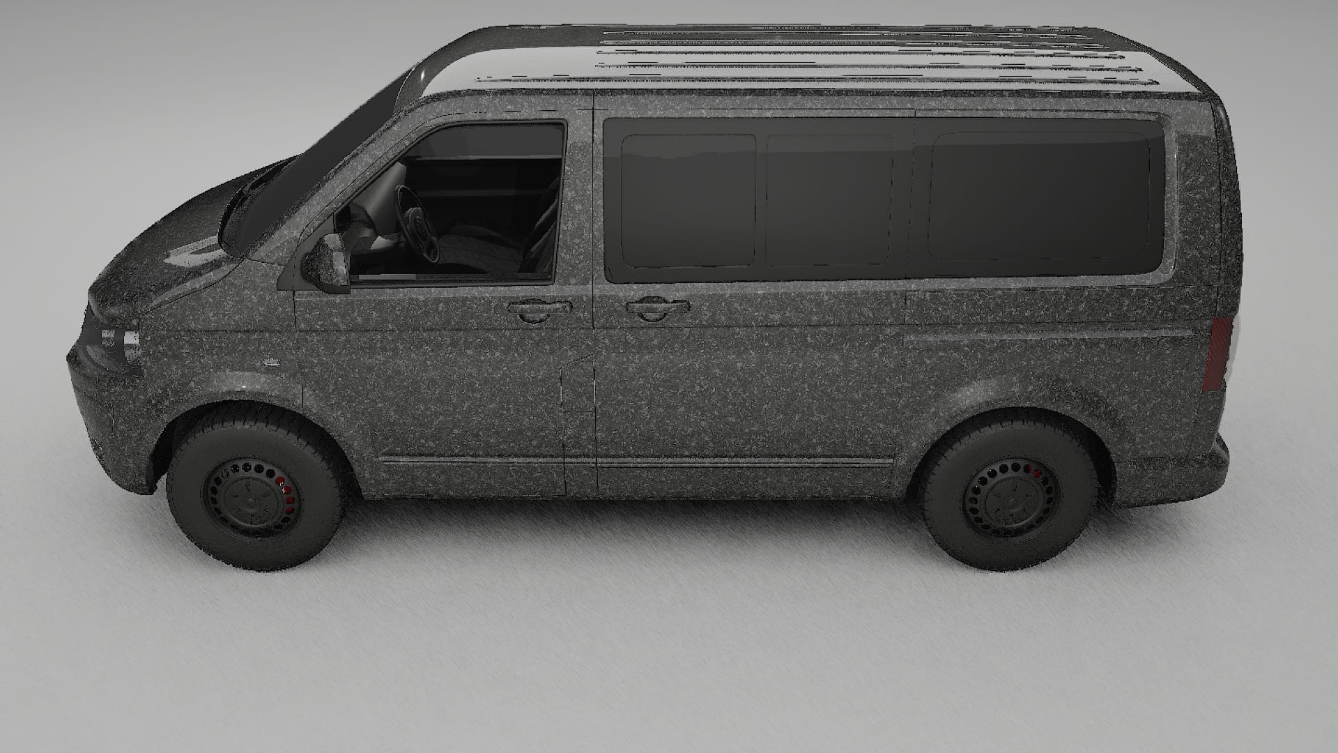 VW Transporter T5 Caravelle TPU Lackskyddsfilm | FORGED S Färgskiftande PPF – Komplett Förskuret Kit