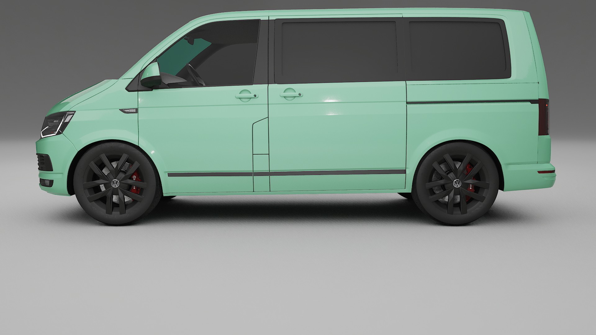 VW Transporter T6 Multivan TPU Lackskyddsfilm | DUSTY Färgskiftande PPF – Komplett Förskuret Kit