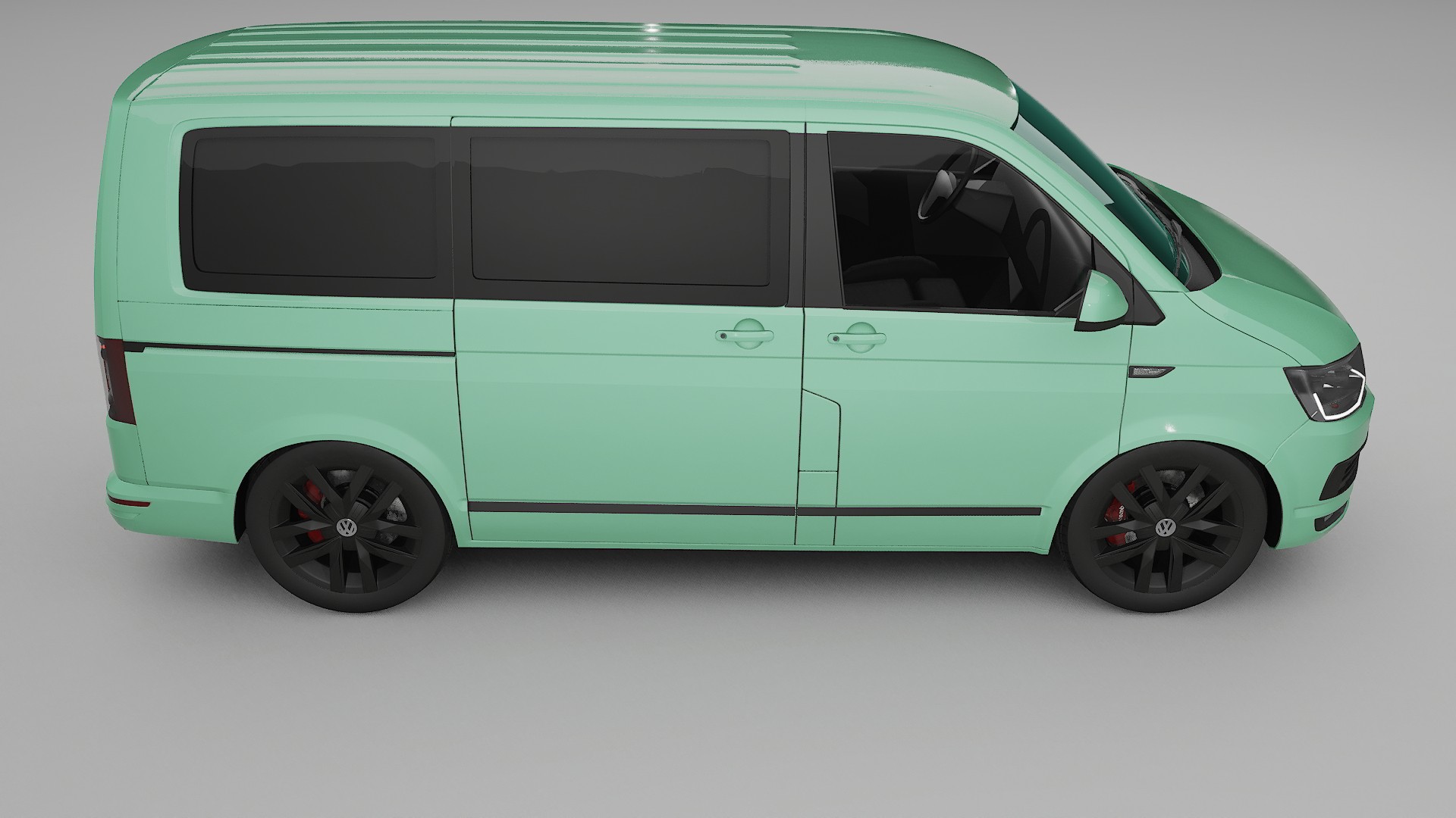 VW Transporter T6 Multivan TPU Lackskyddsfilm | DUSTY Färgskiftande PPF – Komplett Förskuret Kit