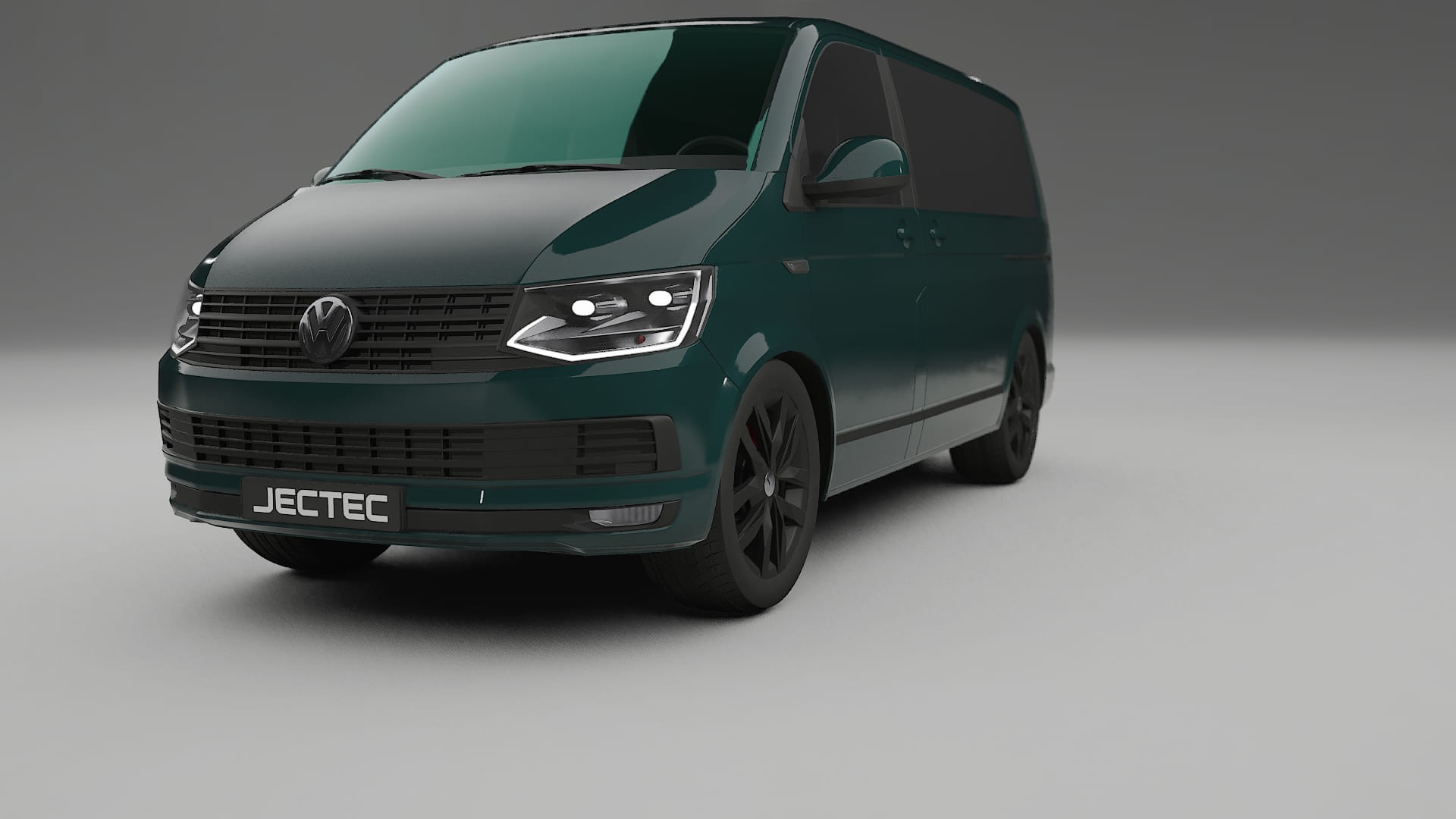 VW Transporter T6 Multivan TPU Lackskyddsfilm | INFERNO Färgskiftande PPF – Komplett Förskuret Kit