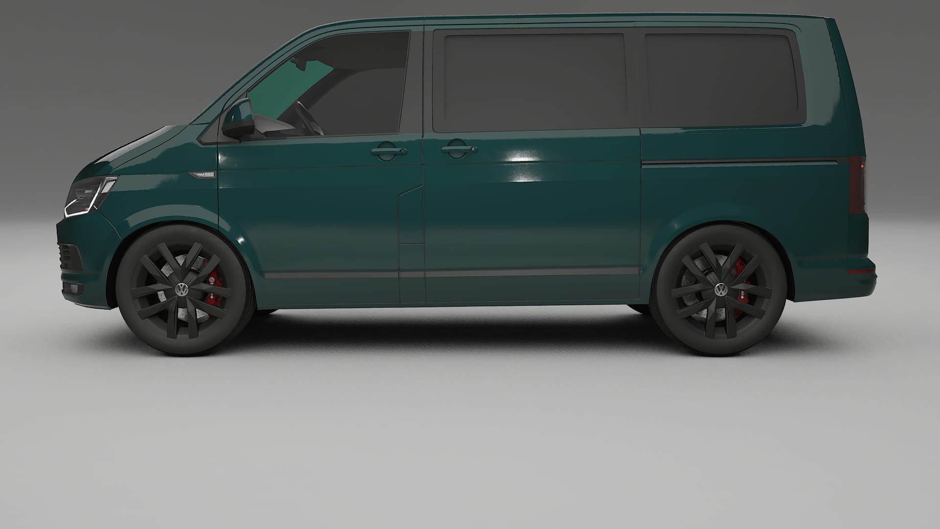 VW Transporter T6 Multivan TPU Lackskyddsfilm | INFERNO Färgskiftande PPF – Komplett Förskuret Kit
