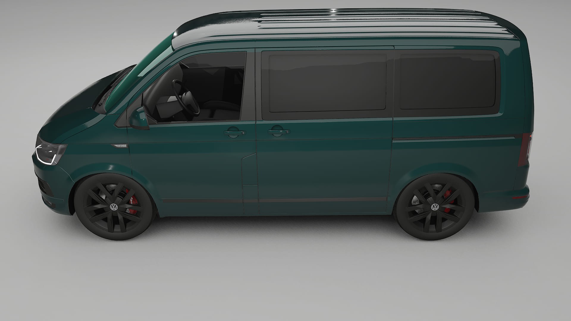 VW Transporter T6 Multivan TPU Lackskyddsfilm | INFERNO Färgskiftande PPF – Komplett Förskuret Kit
