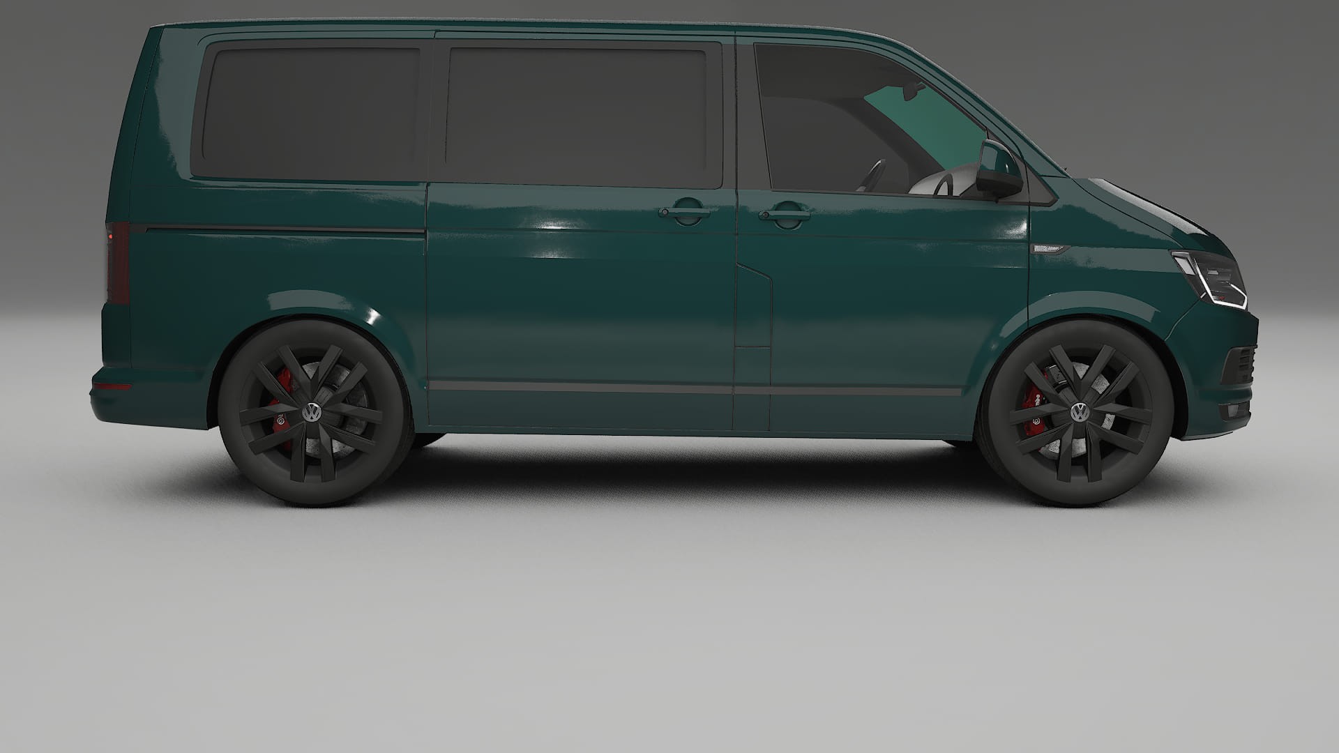 VW Transporter T6 Multivan TPU Lackskyddsfilm | INFERNO Färgskiftande PPF – Komplett Förskuret Kit