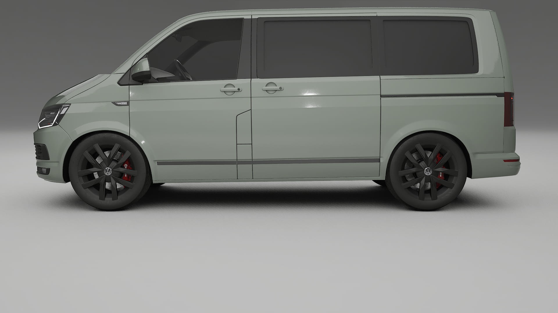 VW Transporter T6 Multivan TPU Lackskyddsfilm | SLATE Färgskiftande PPF – Komplett Förskuret Kit