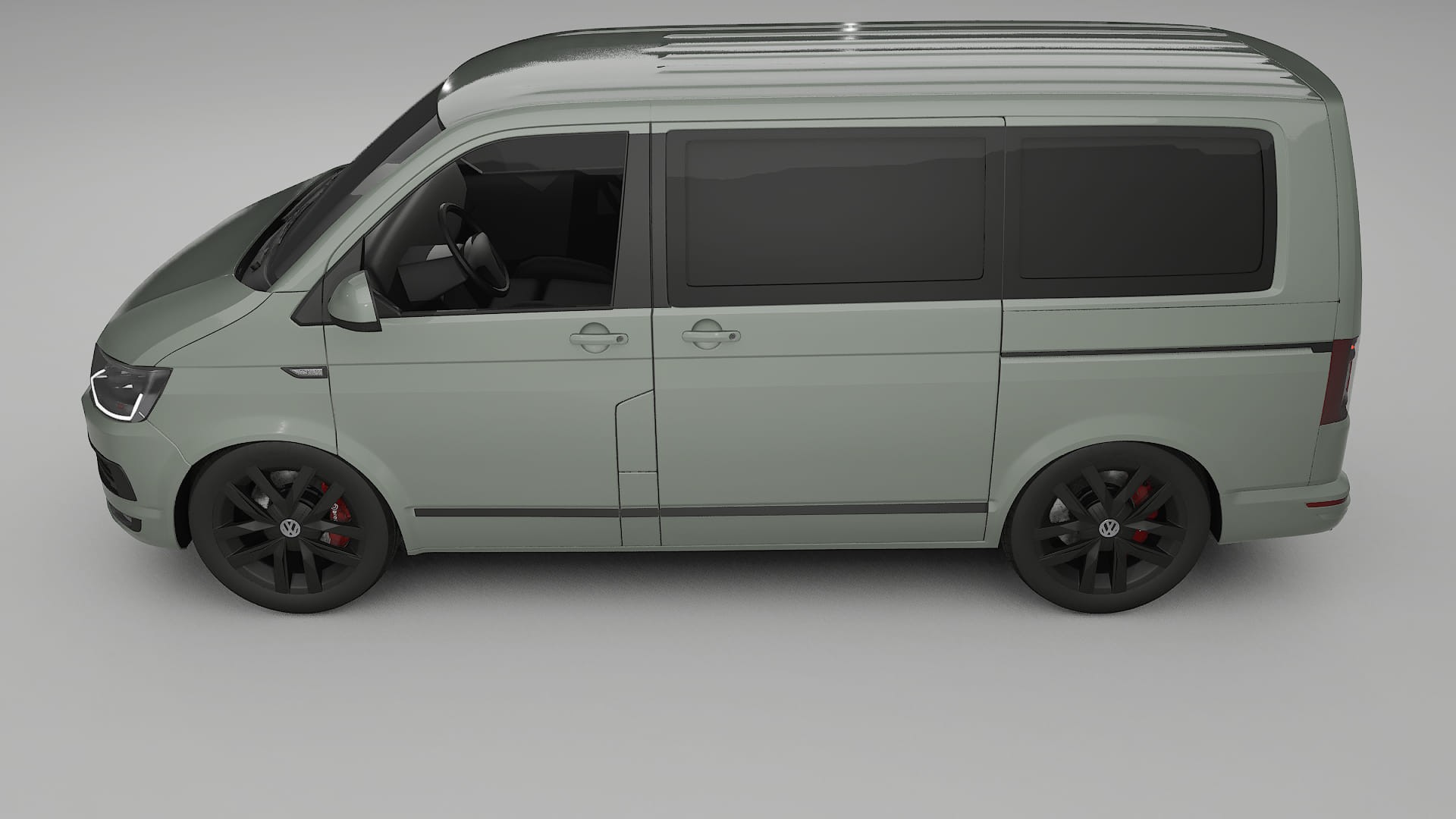 VW Transporter T6 Multivan TPU Lackskyddsfilm | SLATE Färgskiftande PPF – Komplett Förskuret Kit