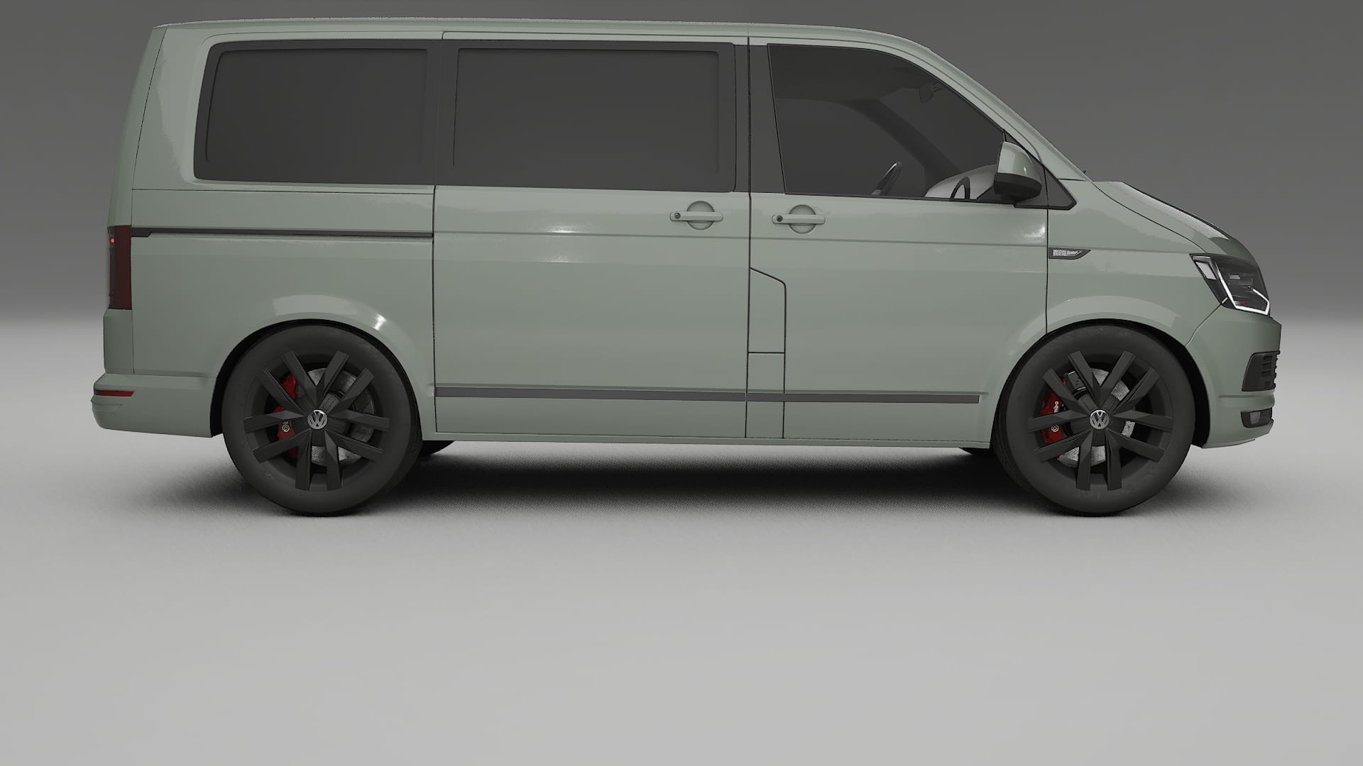VW Transporter T6 Multivan TPU Lackskyddsfilm | SLATE Färgskiftande PPF – Komplett Förskuret Kit
