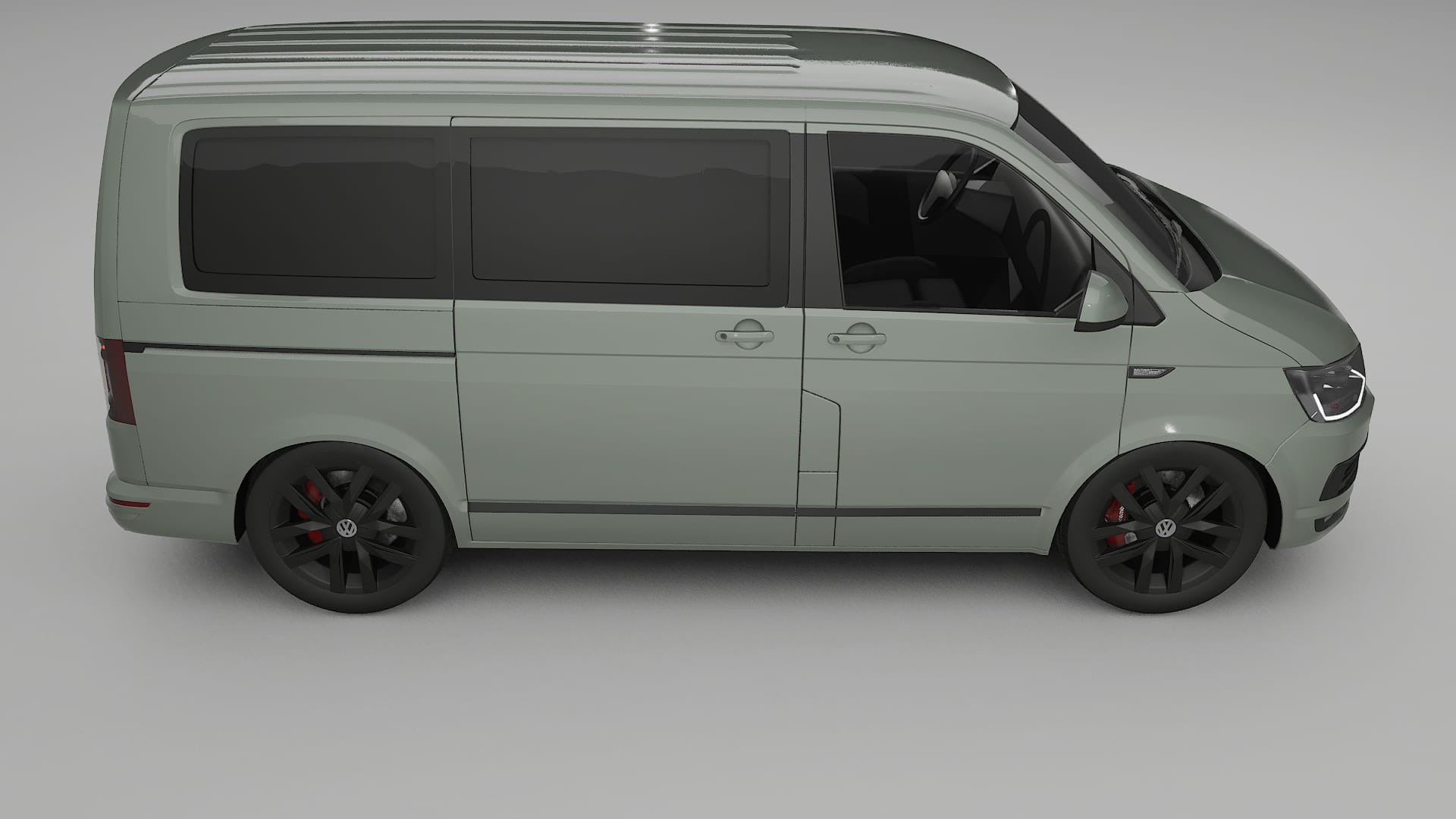 VW Transporter T6 Multivan TPU Lackskyddsfilm | SLATE Färgskiftande PPF – Komplett Förskuret Kit
