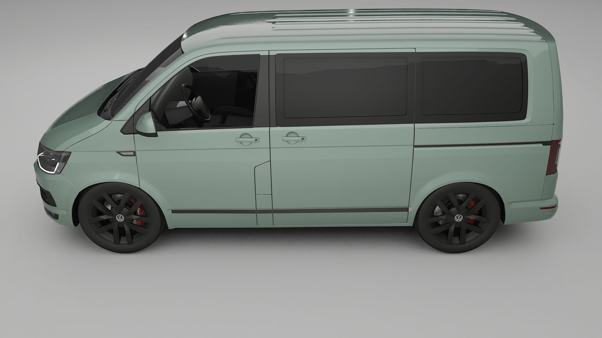 VW Transporter T6 Multivan TPU Lackskyddsfilm | CINDER Färgskiftande PPF – Komplett Förskuret Kit
