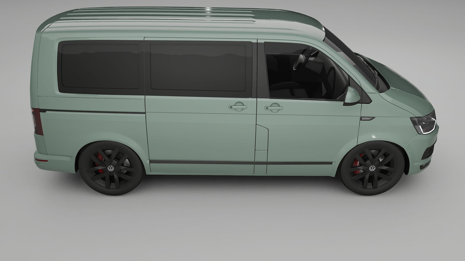 VW Transporter T6 Multivan TPU Lackskyddsfilm | CINDER Färgskiftande PPF – Komplett Förskuret Kit