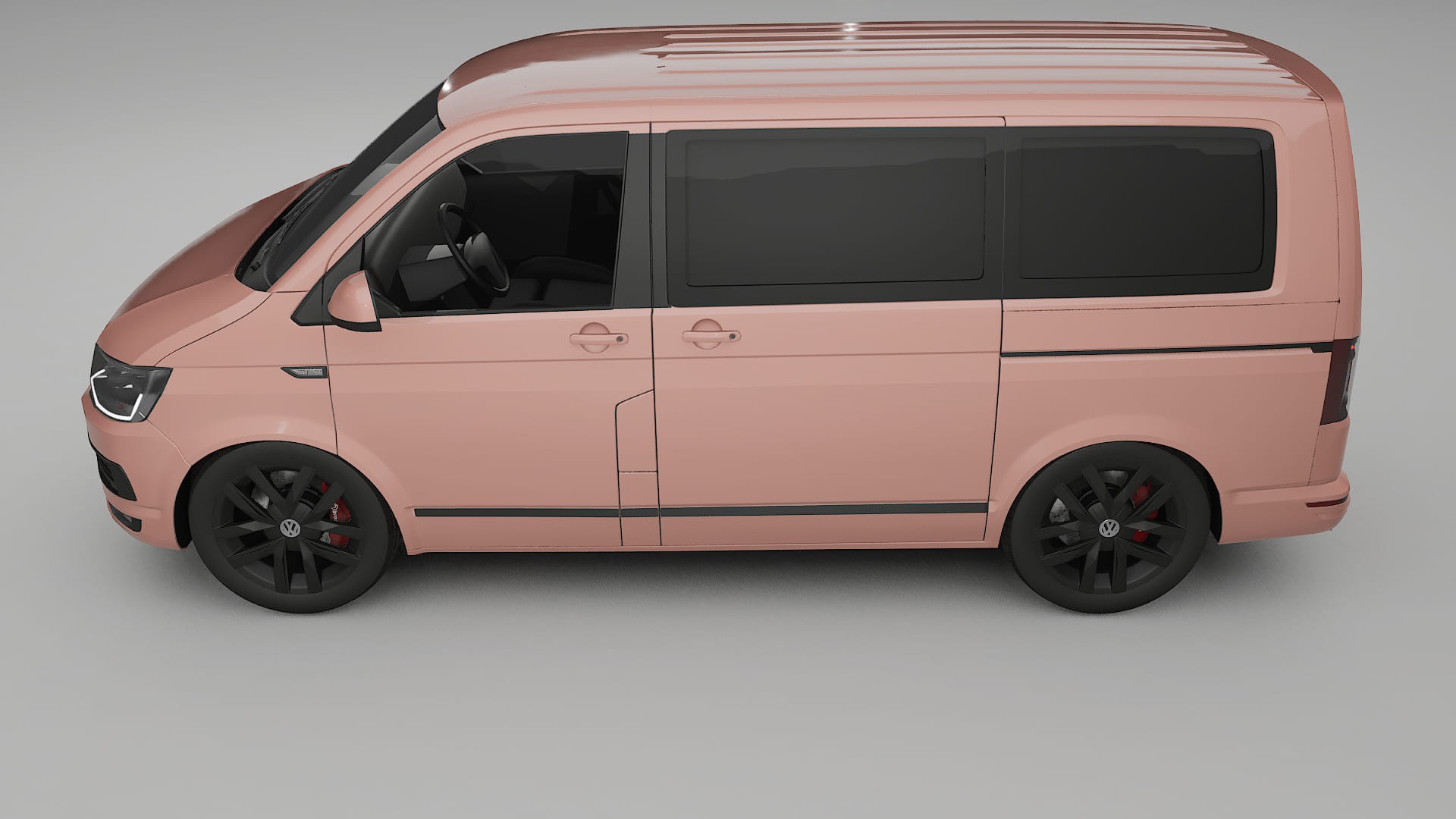 VW Transporter T6 Multivan TPU Lackskyddsfilm | BLUSH Färgskiftande PPF – Komplett Förskuret Kit