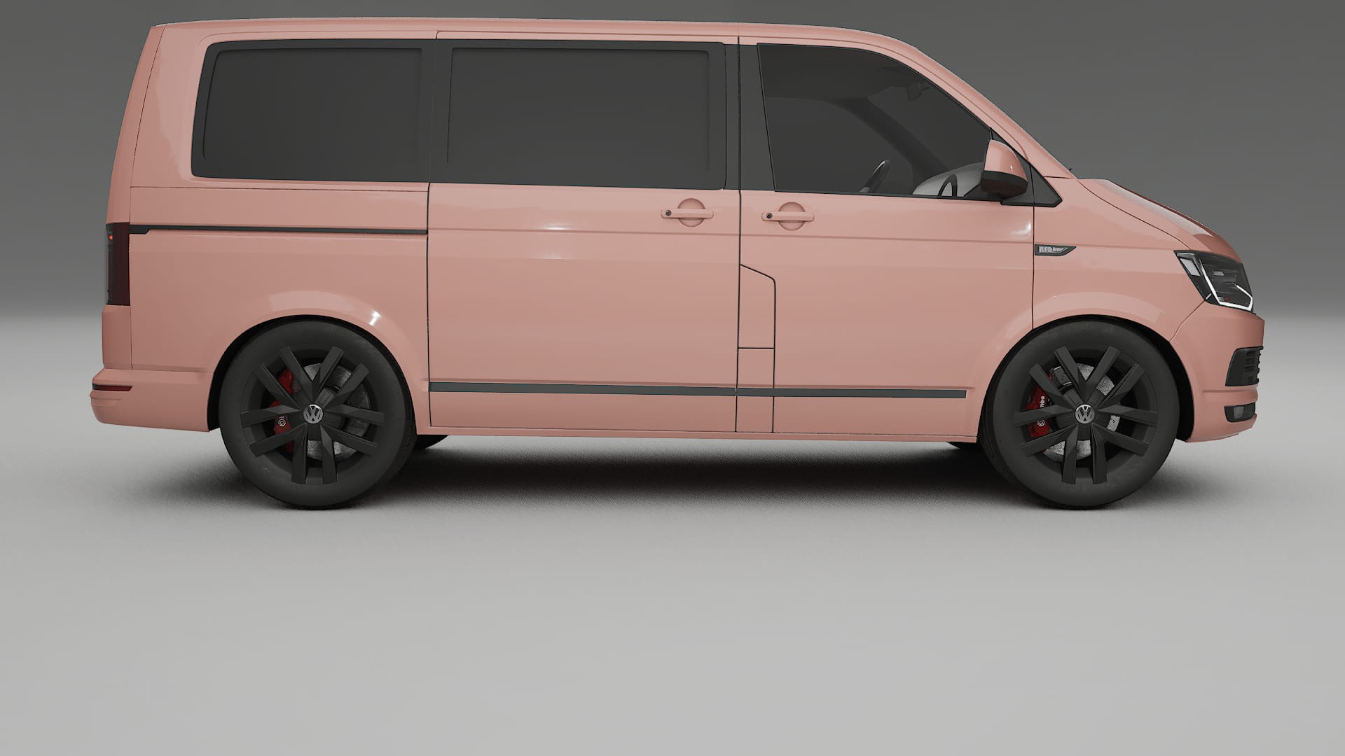 VW Transporter T6 Multivan TPU Lackskyddsfilm | BLUSH Färgskiftande PPF – Komplett Förskuret Kit