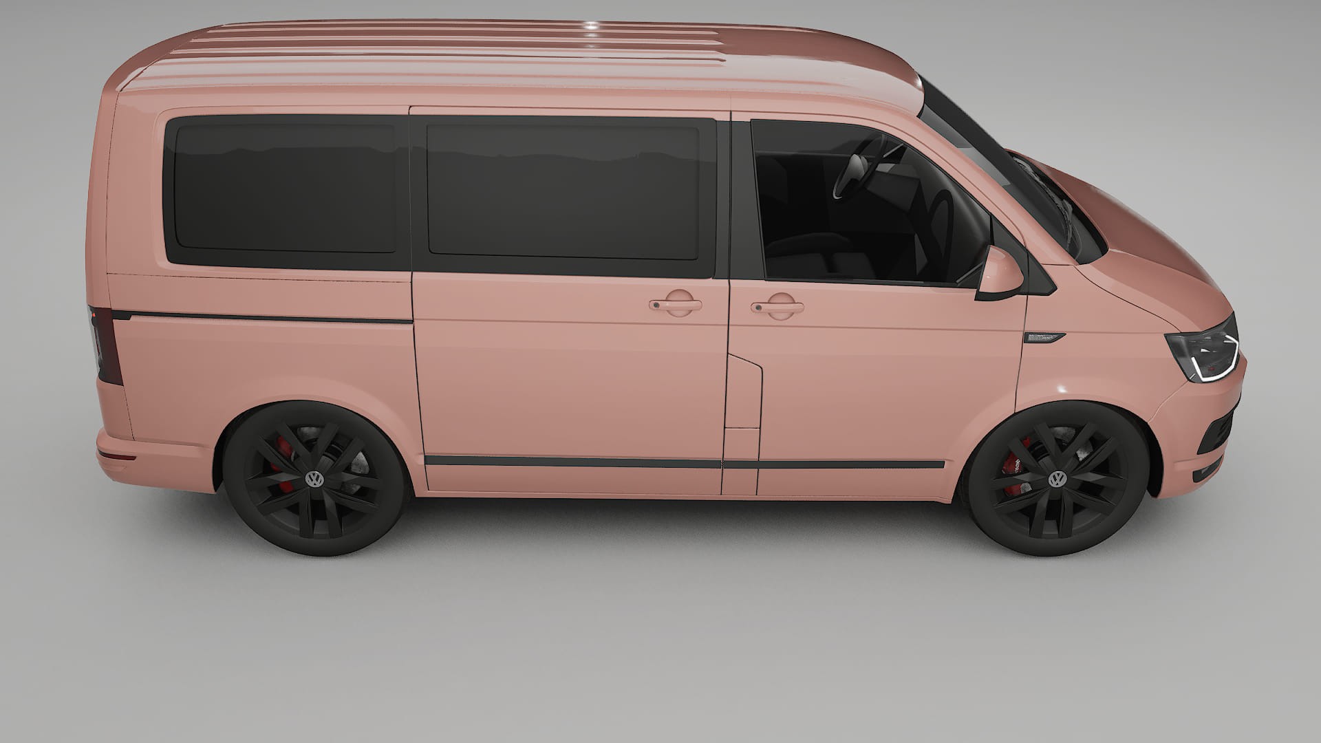 VW Transporter T6 Multivan TPU Lackskyddsfilm | BLUSH Färgskiftande PPF – Komplett Förskuret Kit