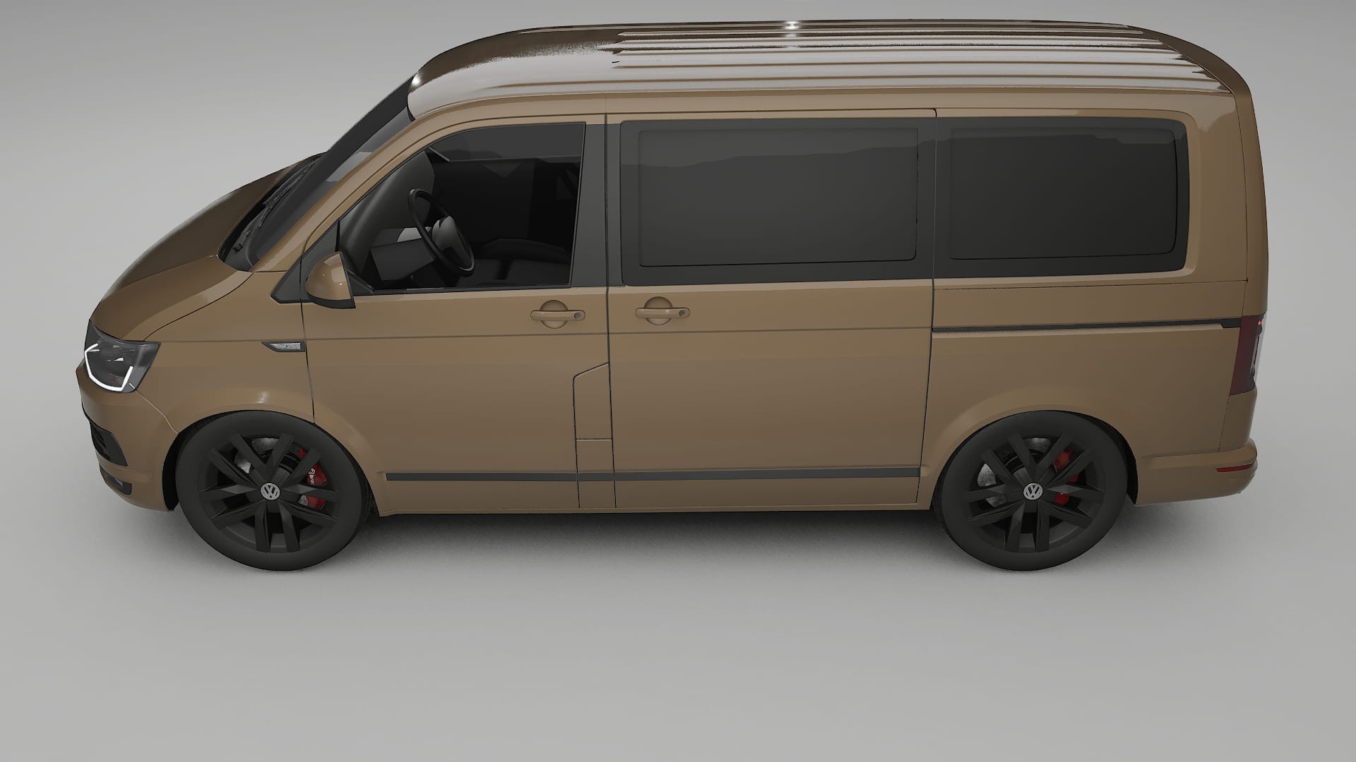 VW Transporter T6 Multivan TPU Lackskyddsfilm | SAHARA Färgskiftande PPF – Komplett Förskuret Kit