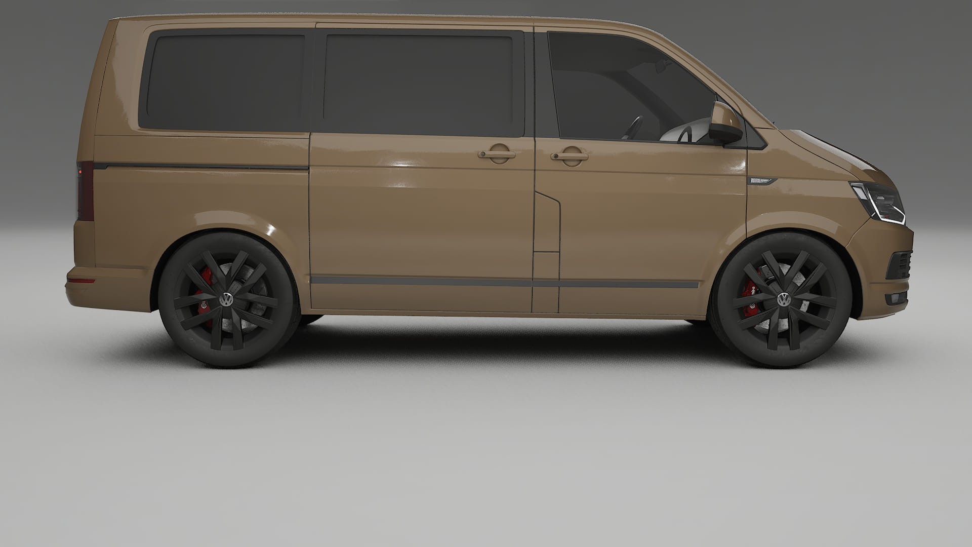VW Transporter T6 Multivan TPU Lackskyddsfilm | SAHARA Färgskiftande PPF – Komplett Förskuret Kit