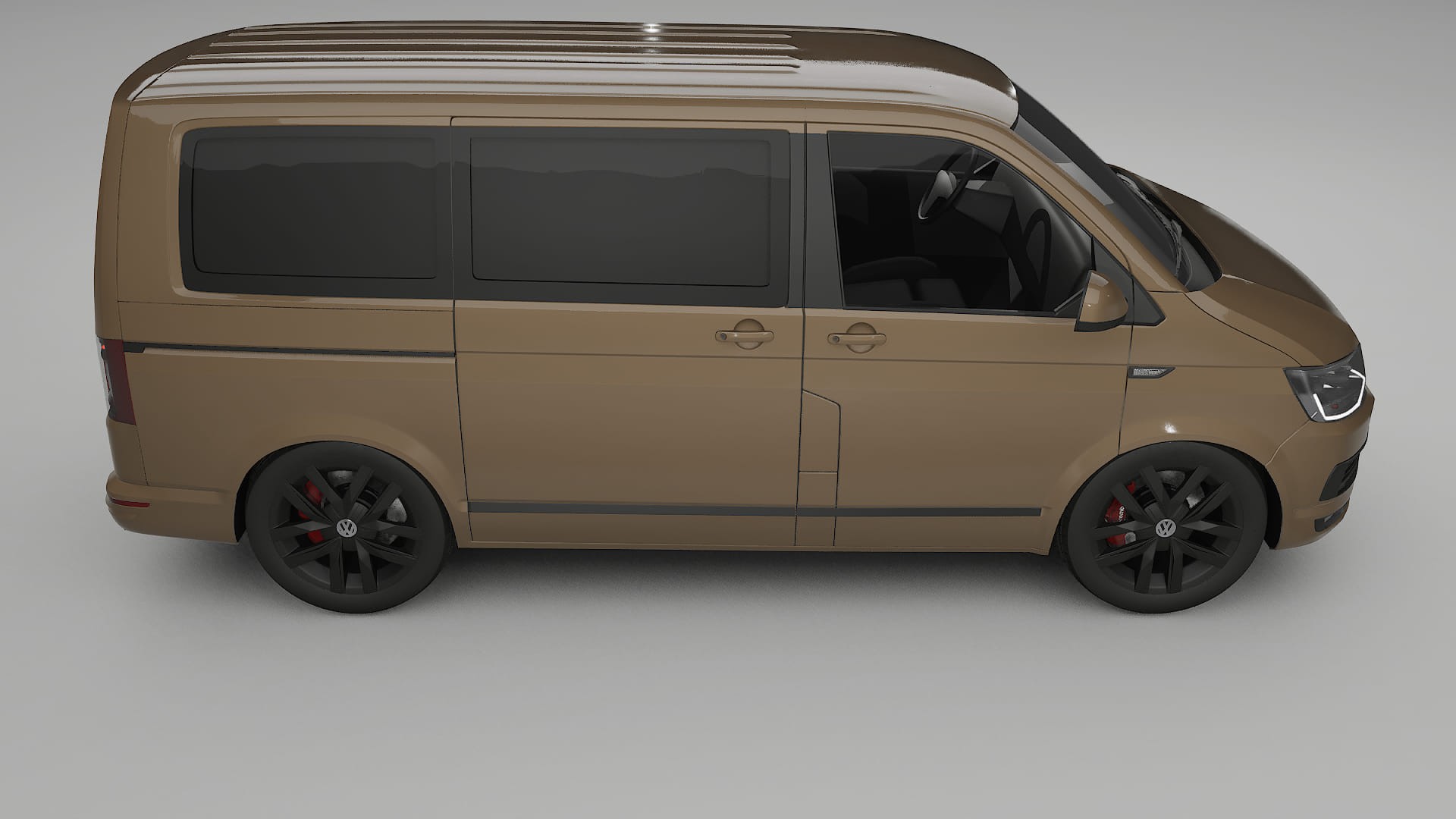 VW Transporter T6 Multivan TPU Lackskyddsfilm | SAHARA Färgskiftande PPF – Komplett Förskuret Kit