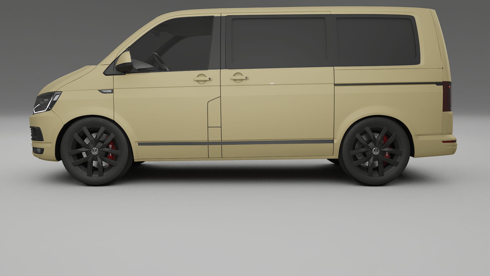 VW Transporter T6 Multivan TPU Lackskyddsfilm | SAND Färgskiftande PPF – Komplett Förskuret Kit