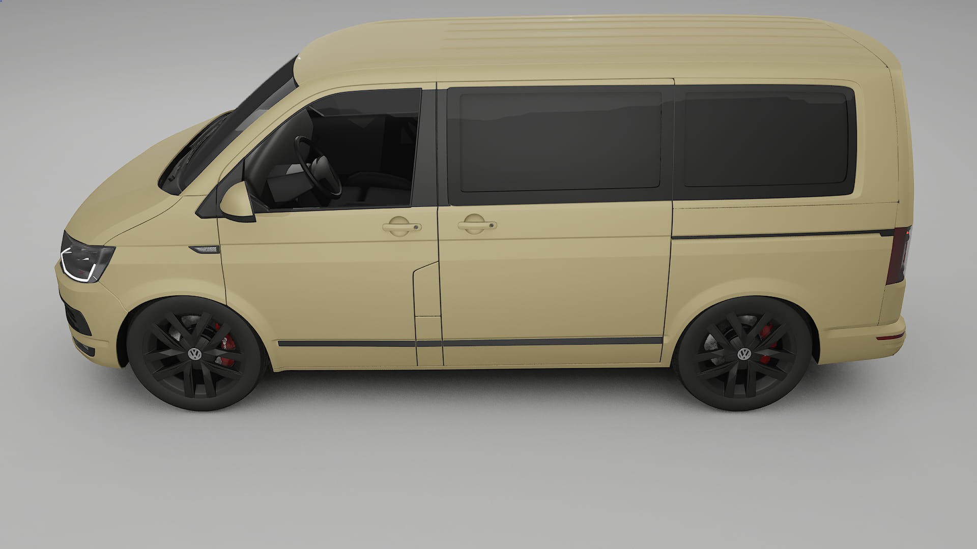 VW Transporter T6 Multivan TPU Lackskyddsfilm | SAND Färgskiftande PPF – Komplett Förskuret Kit