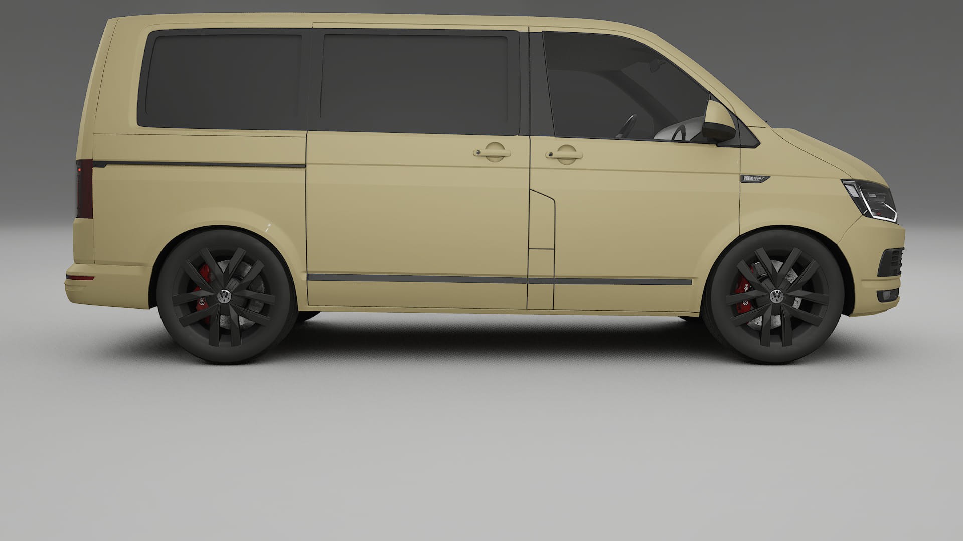 VW Transporter T6 Multivan TPU Lackskyddsfilm | SAND Färgskiftande PPF – Komplett Förskuret Kit