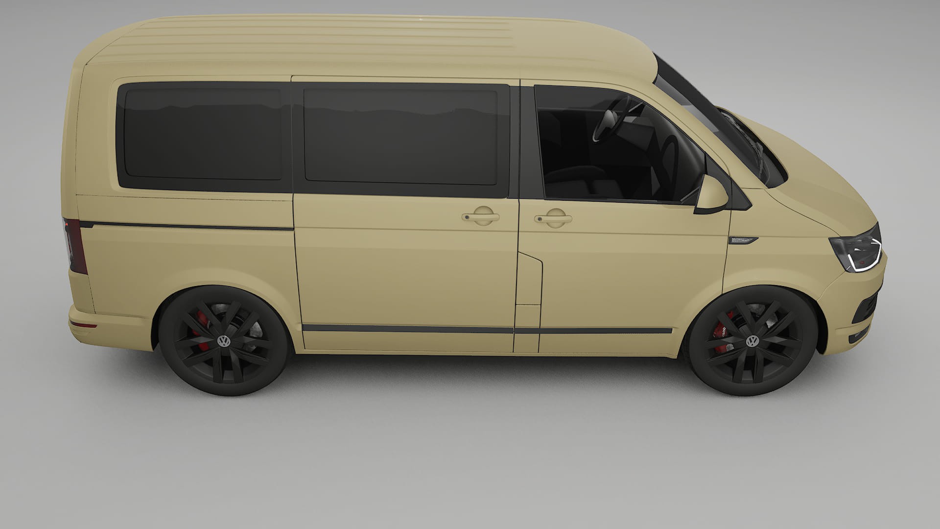 VW Transporter T6 Multivan TPU Lackskyddsfilm | SAND Färgskiftande PPF – Komplett Förskuret Kit