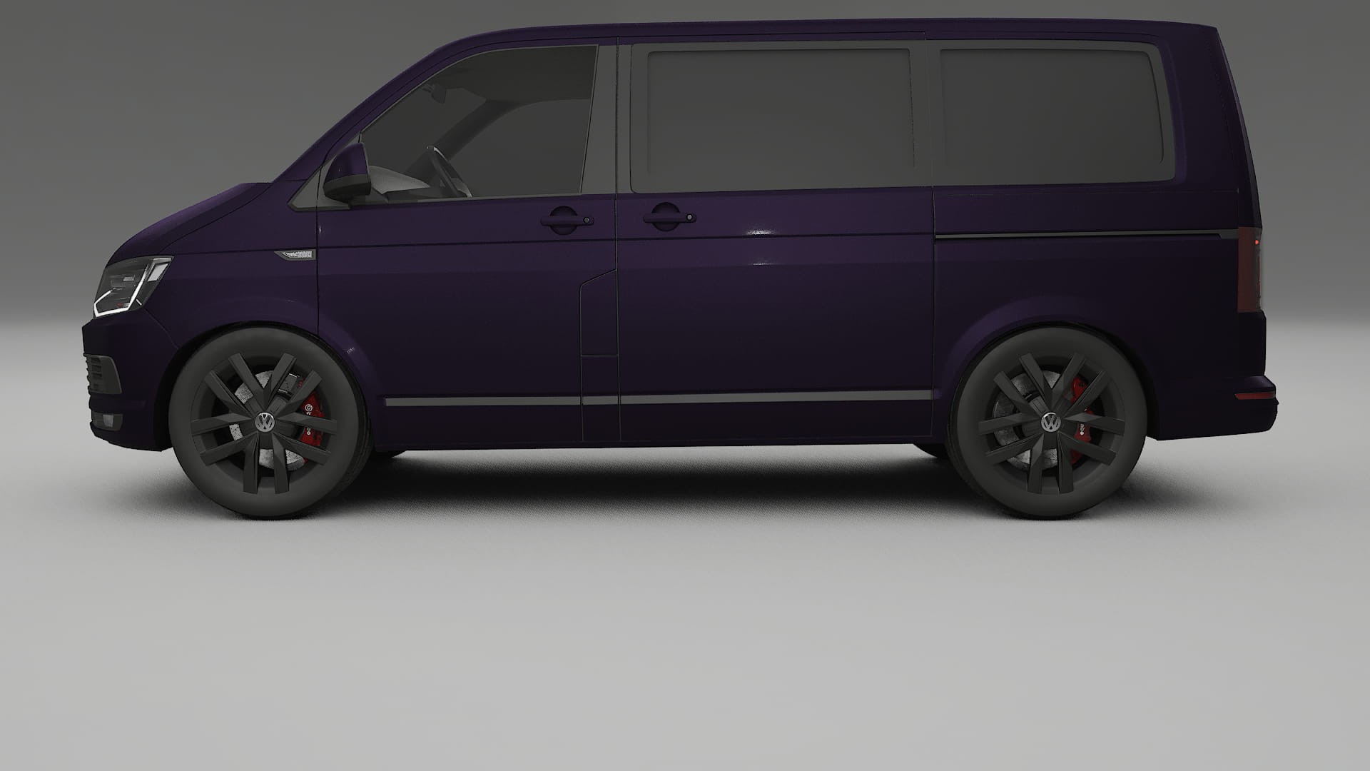 VW Transporter T6 Multivan TPU Lackskyddsfilm | VIOLET Färgskiftande PPF – Komplett Förskuret Kit