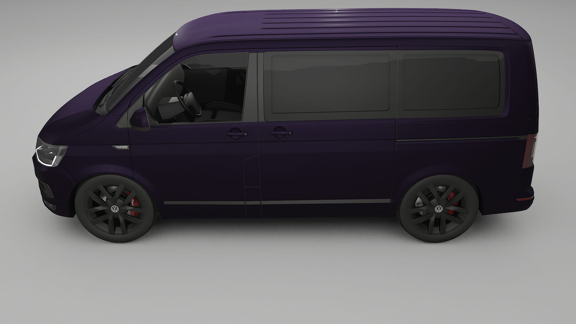 VW Transporter T6 Multivan TPU Lackskyddsfilm | VIOLET Färgskiftande PPF – Komplett Förskuret Kit