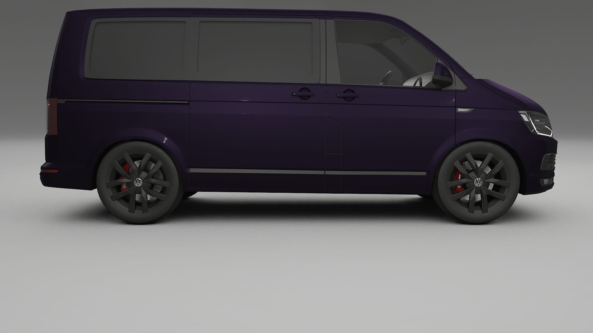 VW Transporter T6 Multivan TPU Lackskyddsfilm | VIOLET Färgskiftande PPF – Komplett Förskuret Kit