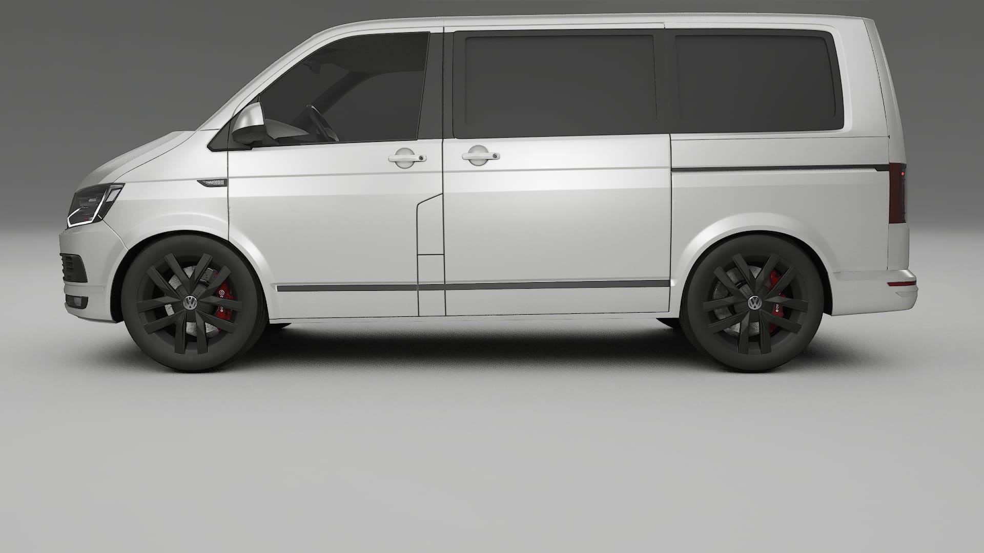VW Transporter T6 Multivan TPU Lackskyddsfilm | OPAL Färgskiftande PPF – Komplett Förskuret Kit
