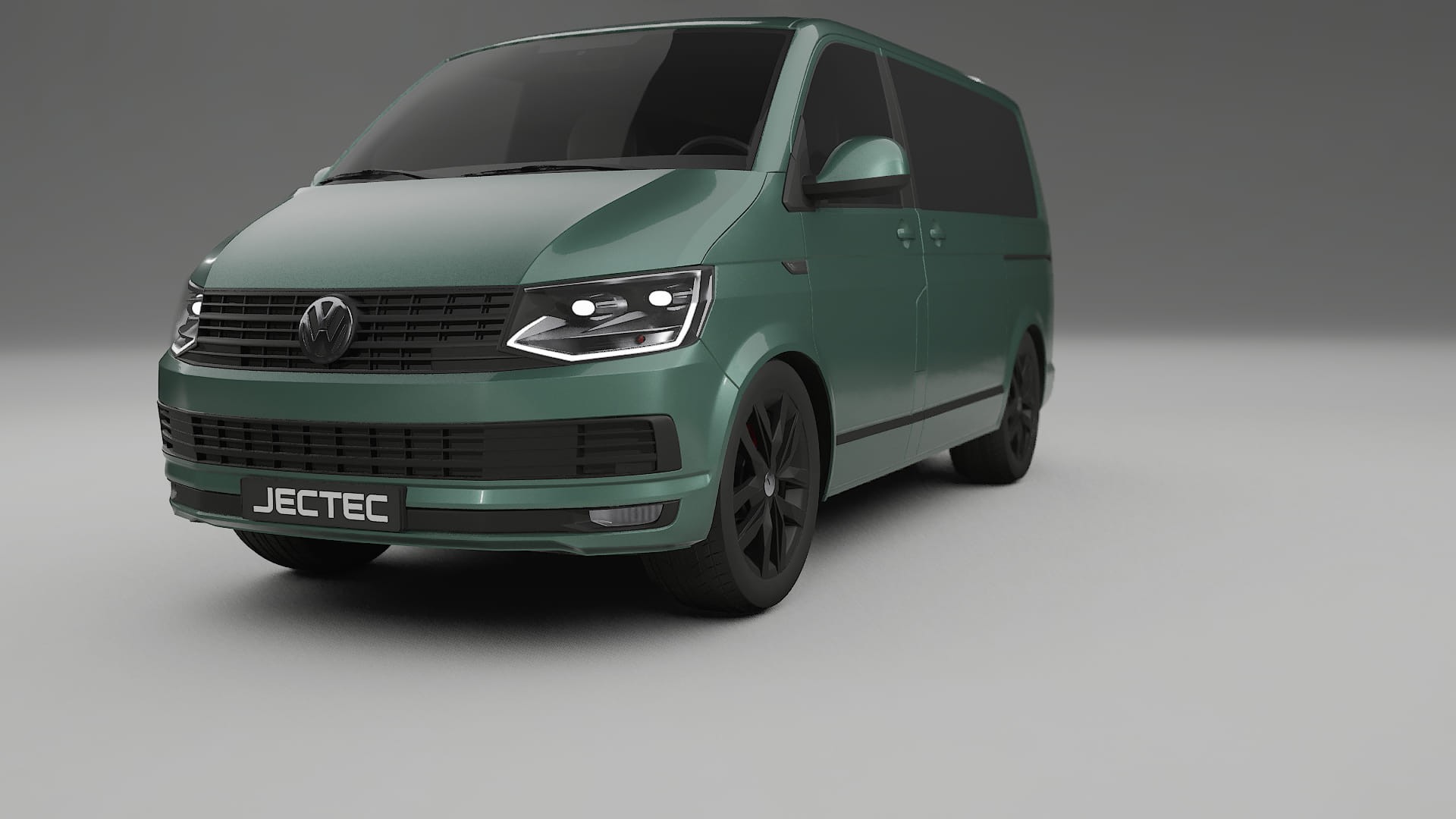 VW Transporter T6 Multivan TPU Lackskyddsfilm | EVERGREEN Färgskiftande PPF – Komplett Förskuret Kit